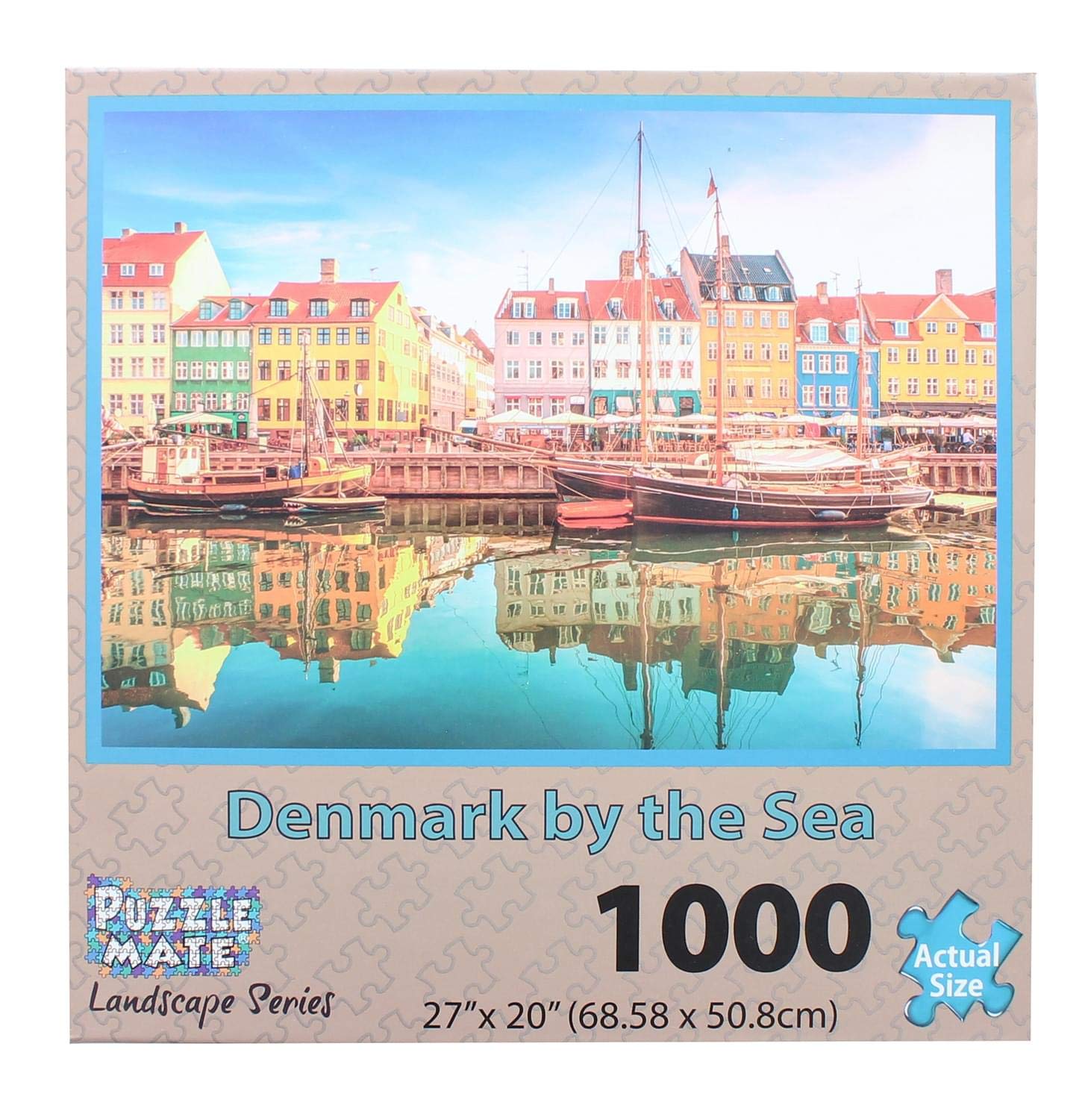 Denmark By The Sea 1000 Piece Jigsaw Puzzle for Adults - Challenging Scenic Landscape Puzzle Game - Perfect for Family Game Night & Relaxation Therapy