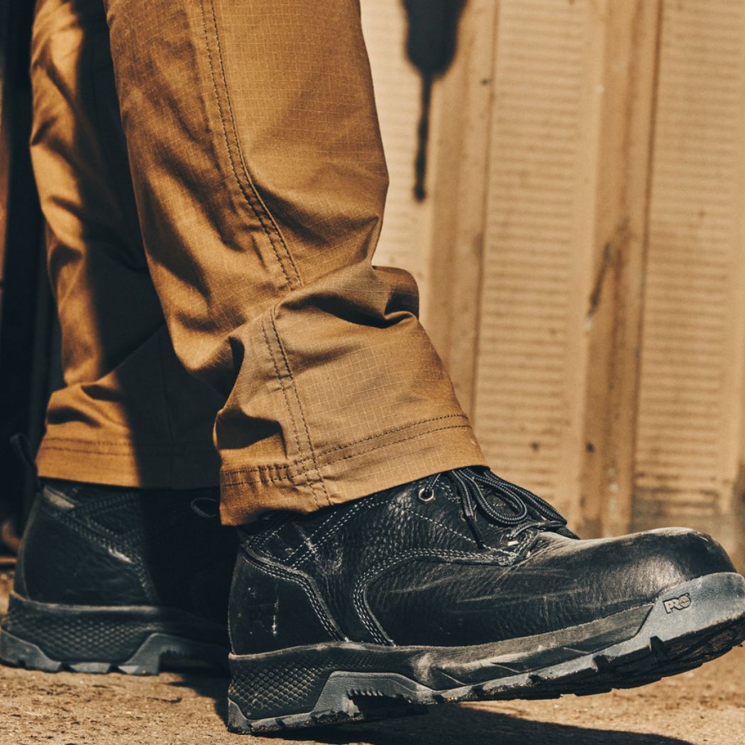 Timberland PRO Titan Men's 6-Inch Waterproof Composite Toe Work Boots - TB0A5T7K001 Black | Durable Safety Shoes for Construction, Warehouse & Outdoor Work