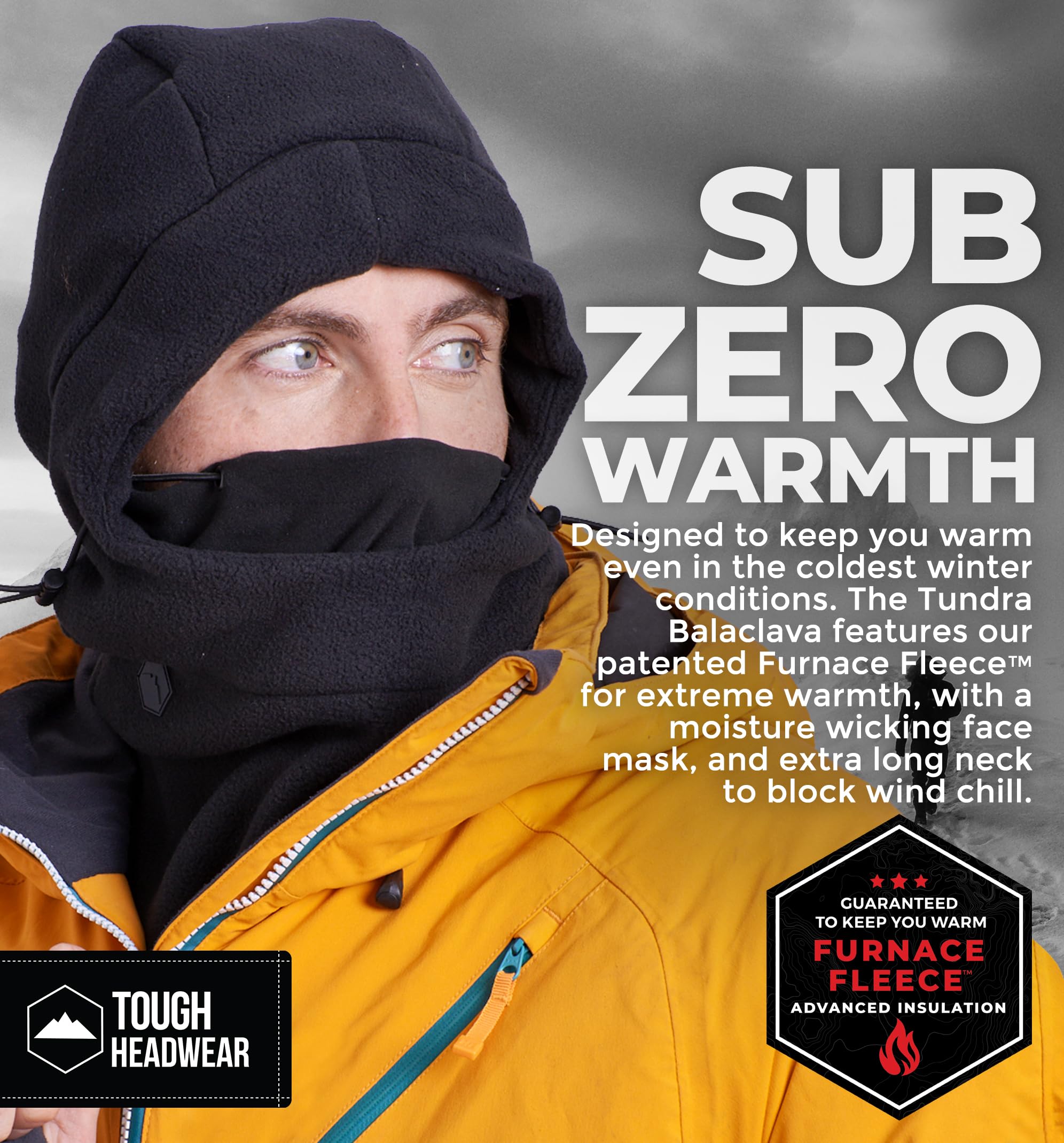 Warm Fleece Balaclava Ski Mask for Men & Women - Cold Weather Face Cover for Skiing, Snowboarding & Outdoor Winter Activities - Windproof Thermal Face Mask for Extreme Cold Protection