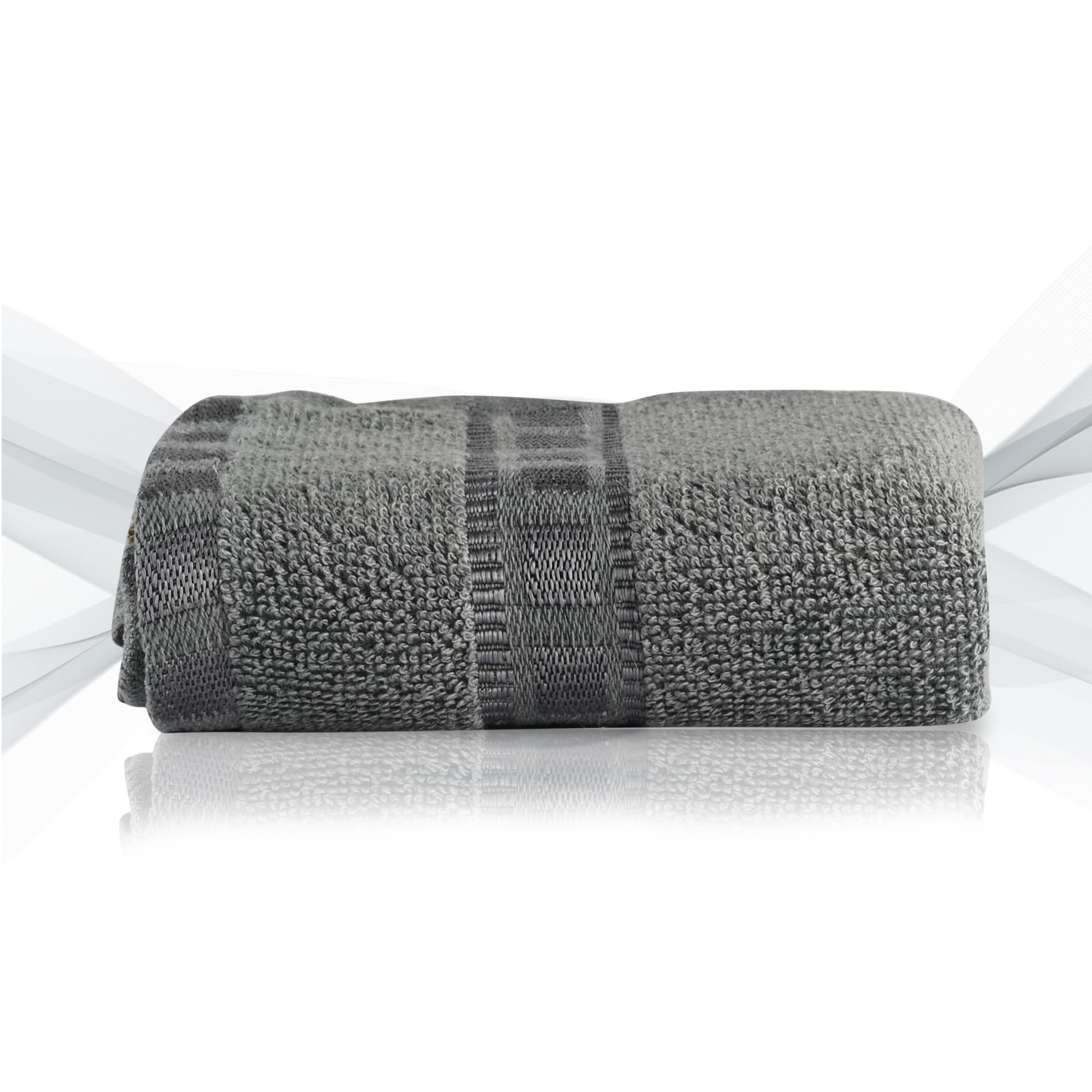Premium Cotton Hand & Face Towels for Men & Women - Soft, Absorbent & Quick-Drying (Pack of 2, Grey & Sky Blue) | Gym, Workout, Travel & Everyday Use | Machine Washable Pocket Towels for Sports & Outdoor Activities