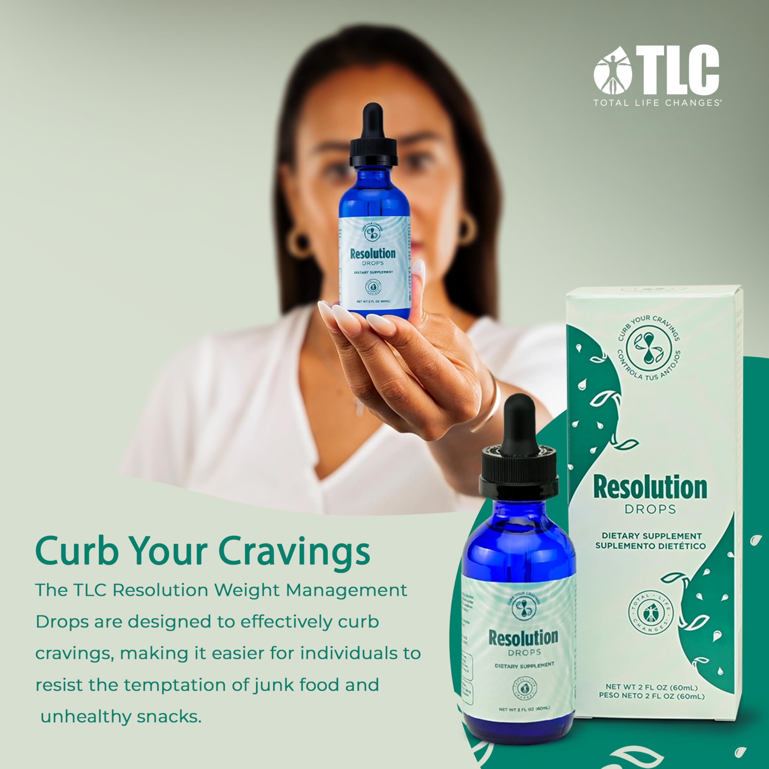 Resolution Drops - Natural Craving Control Supplement for Weight Management & Wellness, 2 fl oz - Supports Balanced Lifestyle & Healthy Transformation | Perfect for Daily Use, Fitness Routines & Stress Relief