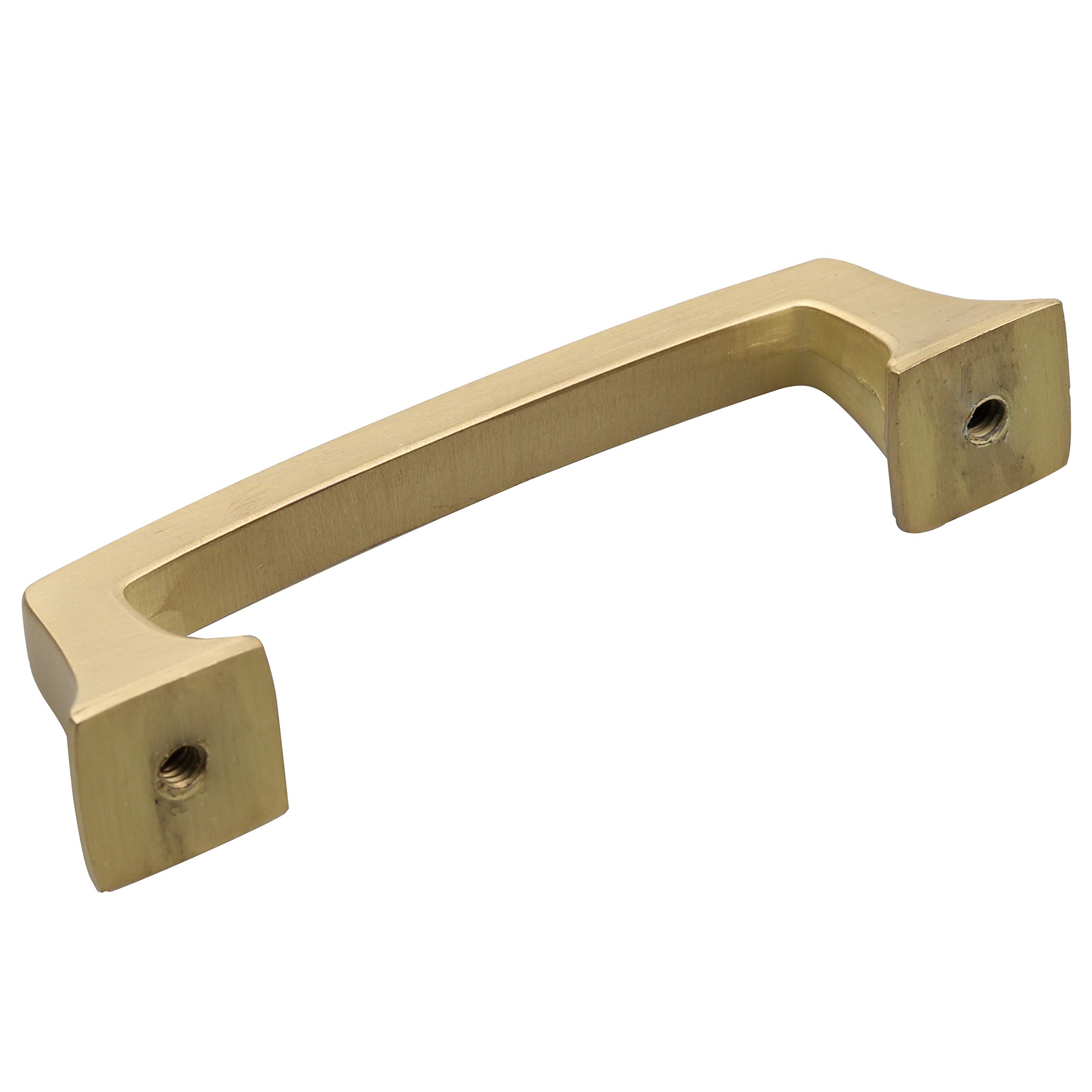 GlideRite 3 Inch Cabinet Drawer Pulls in Satin Gold - Pack of 10 (87380-SG-10) - Modern Dresser & Cabinet Hardware for Kitchen, Bathroom & Furniture Upgrade