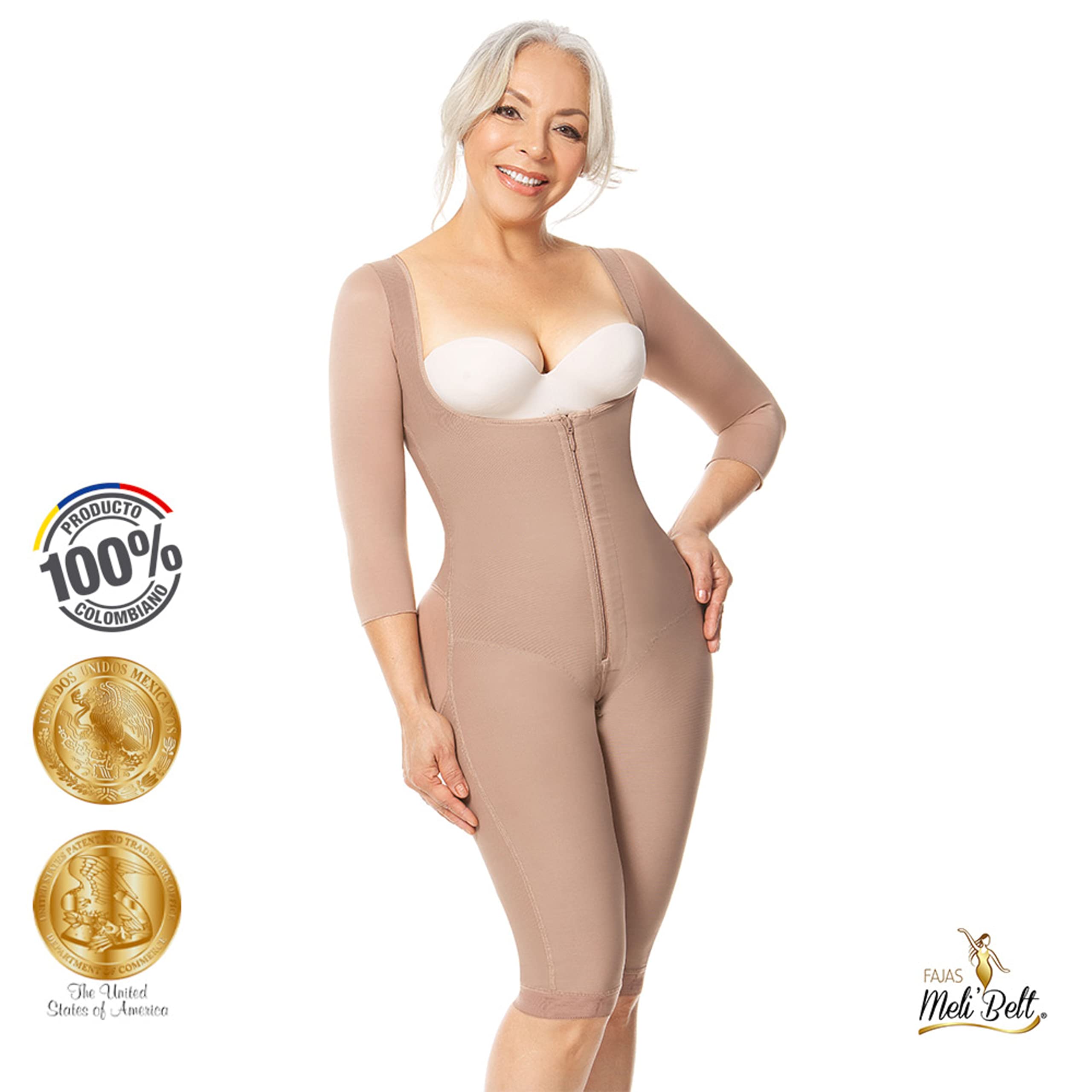 Melibelt 3022 Colombian Shapewear for Women - High Compression Waist Trainer & Body Shaper - Slimming Girdle for Tummy Control - Perfect for Postpartum, Workout & Special Occasions