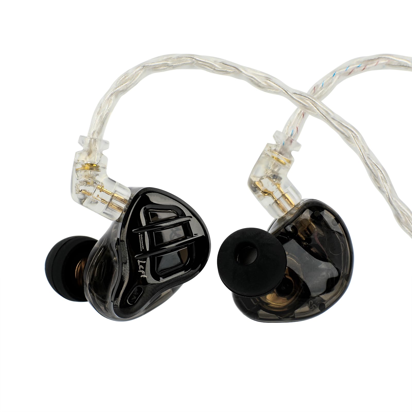 Linsoul KZ ZAR 7BA+1DD Hybrid HiFi Wired In-Ear Monitor, Professional IEM Earphones with Detachable 2-Pin Cable for Musicians, Audiophiles & Studio Use - Perfect for Gaming, Music Production & Critical Listening Sessions