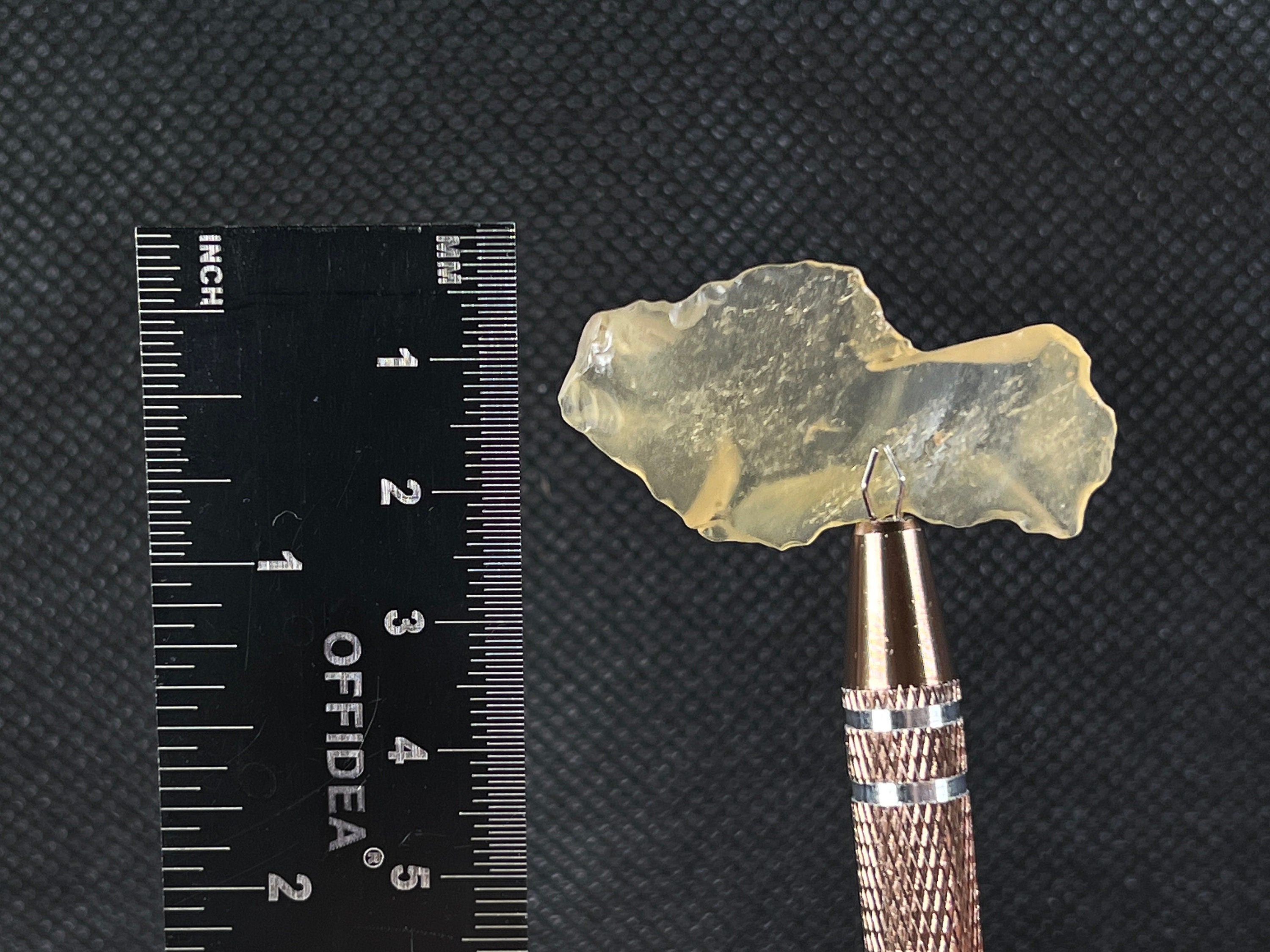 Libyan Desert Glass Raw Crystal - Rare 4.1g Natural Stone for Chime Making | Unique Spiritual Gift, Home Decor & Healing Crystals | Perfect for Meditation, Energy Work & Jewelry Crafting (Item#49416)