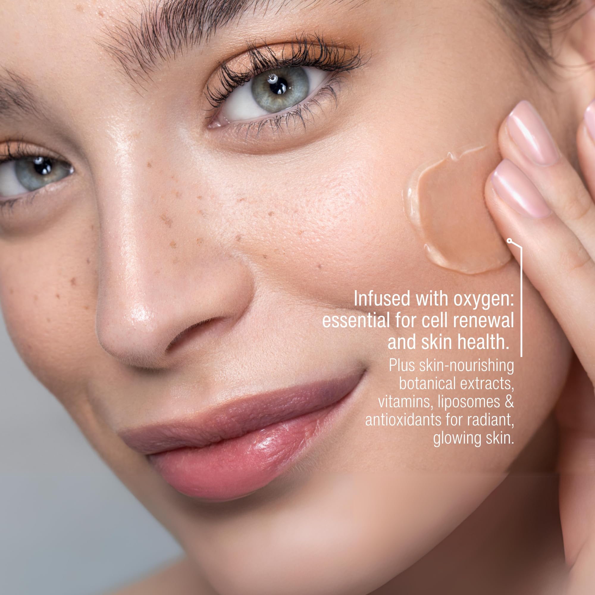 Oxygen Moisturizing Face Serum - Hydrating Facial Treatment with Hyaluronic Acid - 1 oz - Anti-Aging & Dry Skin Relief for Day & Night Skincare Routine