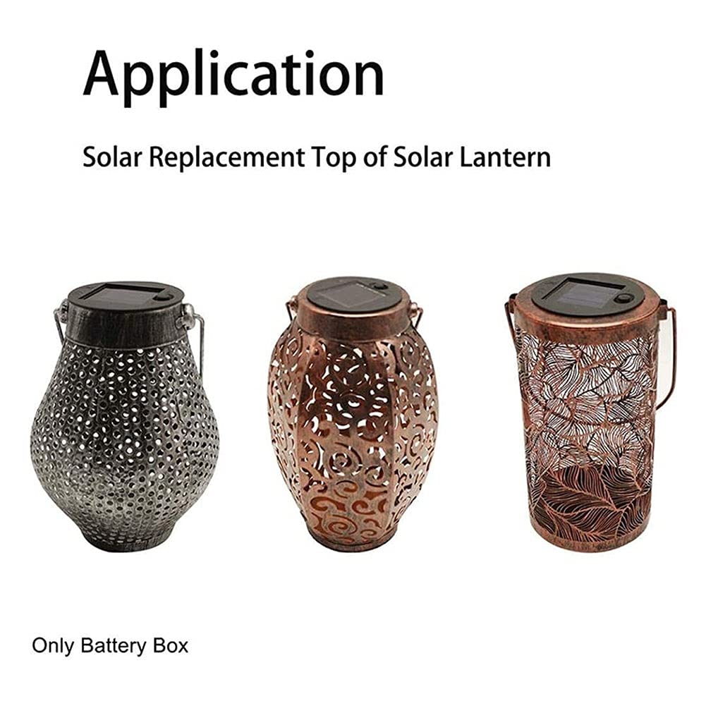2 Pack Solar LED Lantern Lights for Outdoor Garden, Patio, and Landscape - 7CM Hanging Lantern Replacement Bulbs & DIY Tabletop Decor - Weatherproof Solar-Powered Lighting for Backyard, Pathway, and Camping