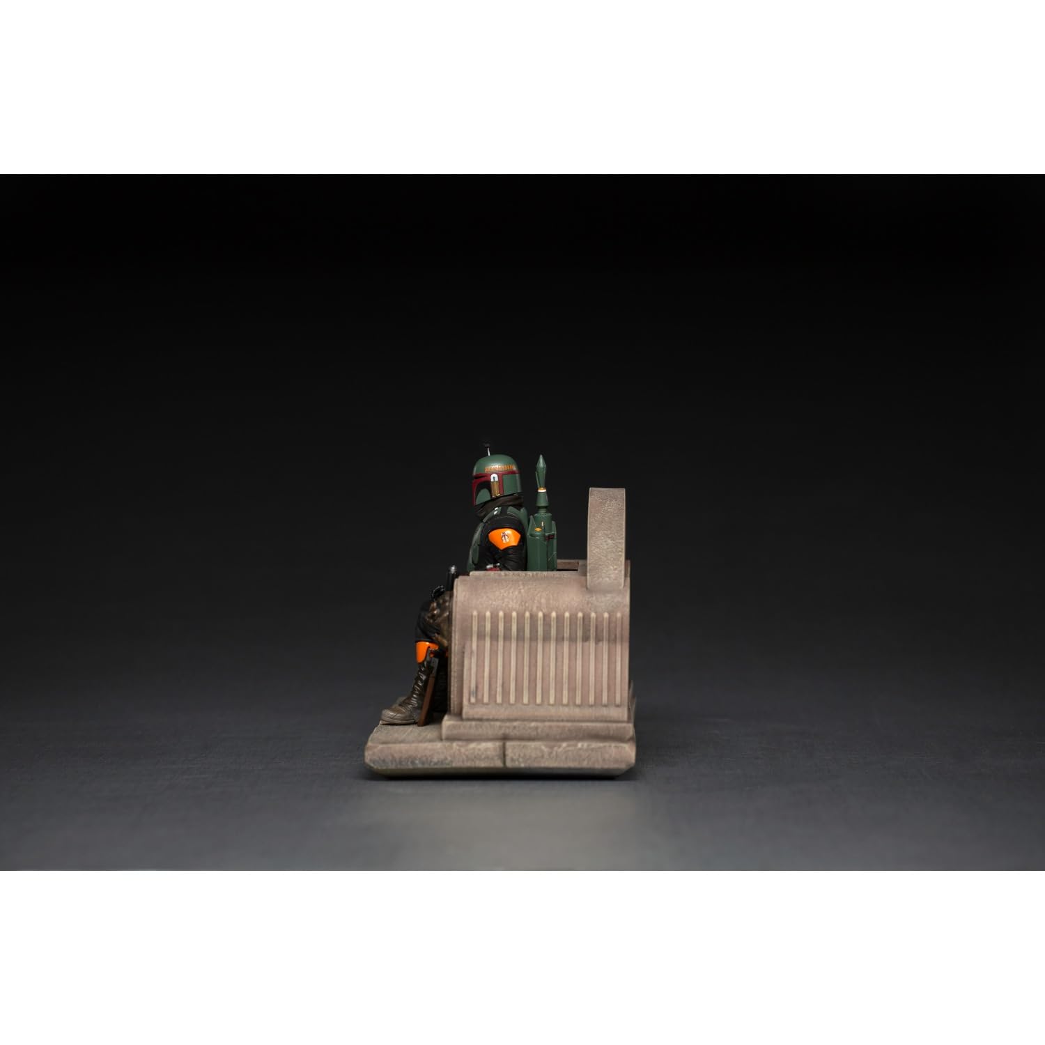 Iron Studios 1:10 Scale Boba Fett on Throne Statue - The Mandalorian Collectible Figure for Display & Home Decor