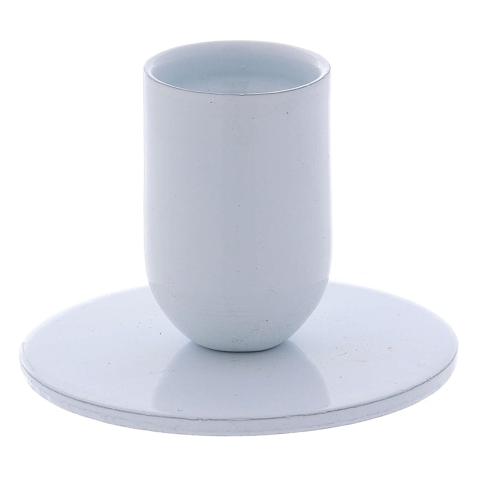 White Iron Candle Holder - 2 cm Diameter - Elegant Home Decor for Dining Tables, Weddings & Romantic Ambiance
