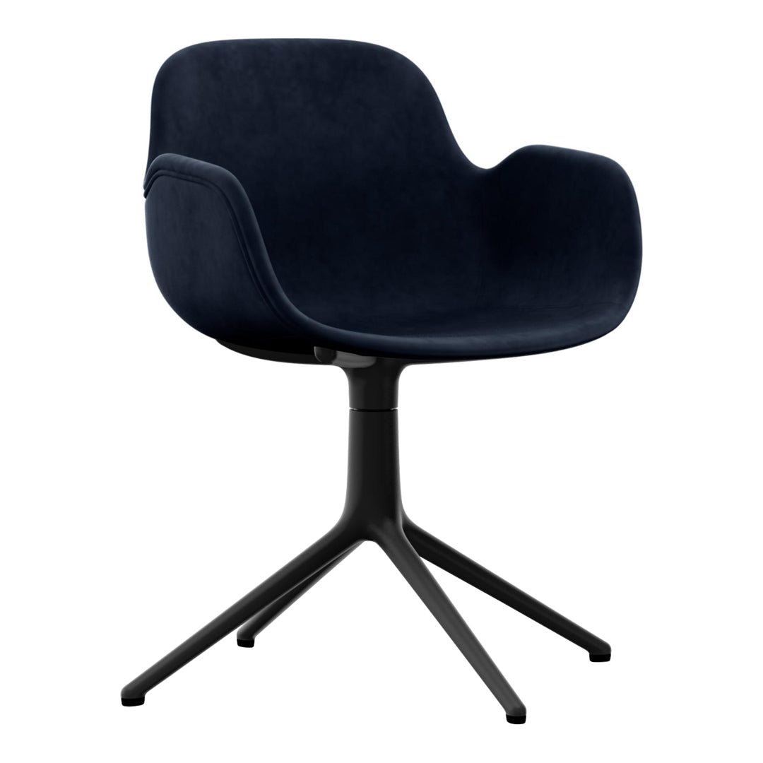Modern Form Armchair with 4L Swivel Base and Premium Upholstery - Perfect for Living Room, Office or Reading Nook