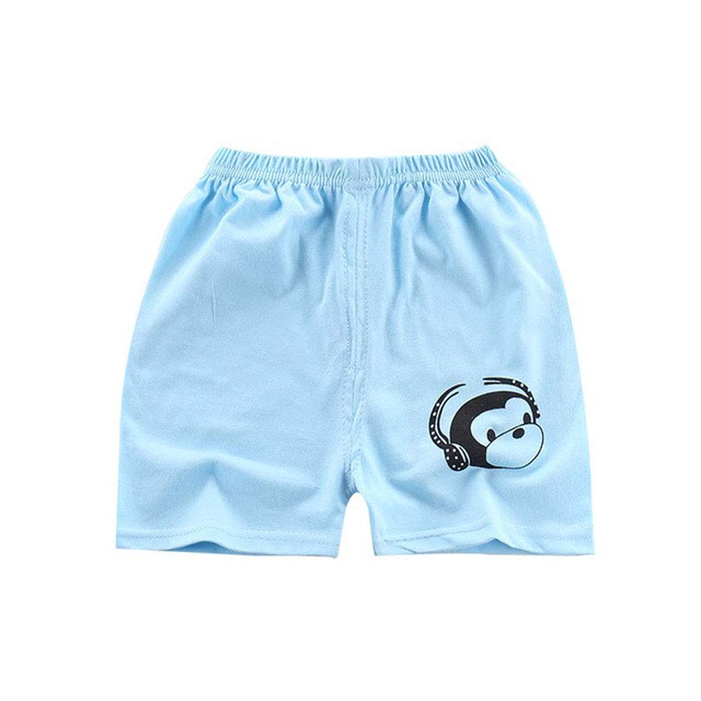 Boys' Elastic Waist Cotton Shorts - Comfortable Pull-On Toddler Short Pants for Summer | Playtime, Beach & Outdoor Activities