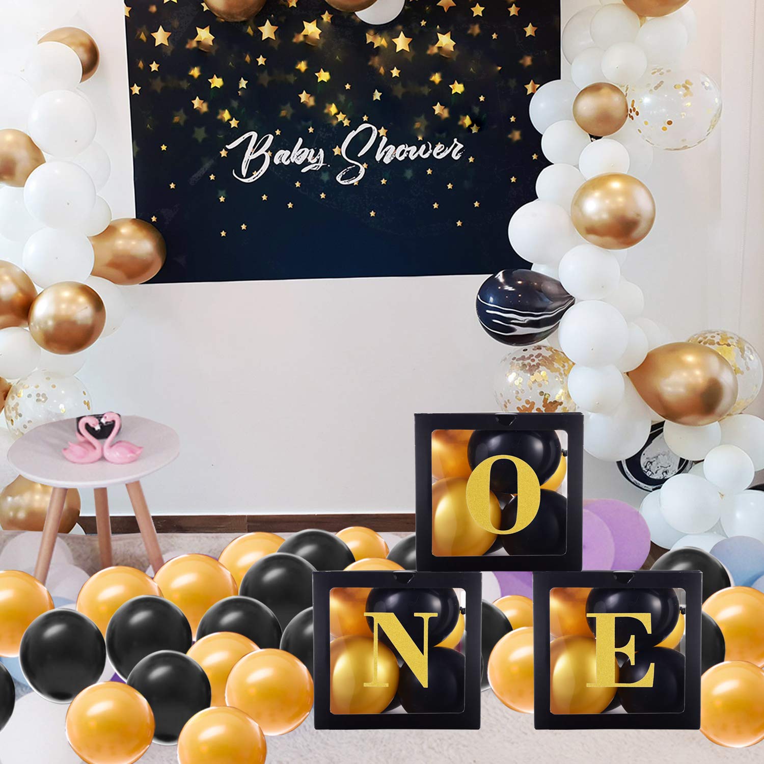 1st Birthday Decorations for Boys - ONE Balloons, Boxes & Party Supplies for Notorious One Year Old | Photo Shoot Props & Party Decor | Perfect for 1st Birthday Parties, Cake Smash & Baby Celebrations