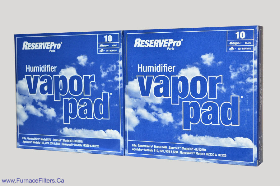 York/Source1 Humidifier Pad Replacement Part S1 HUPAD12 - GA 10 (2-Pack) - Compatible with Portable & Console Humidifiers for Home & Office Use