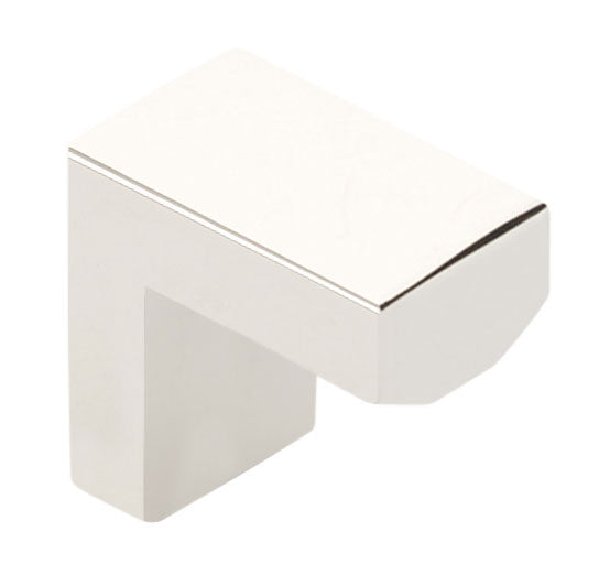 Modern Rectangular Wide Cabinet Knobs and Drawer Pulls in Polished Nickel - Stylish Hardware for Kitchen Cabinets, Bathroom Vanities & Furniture Upgrades