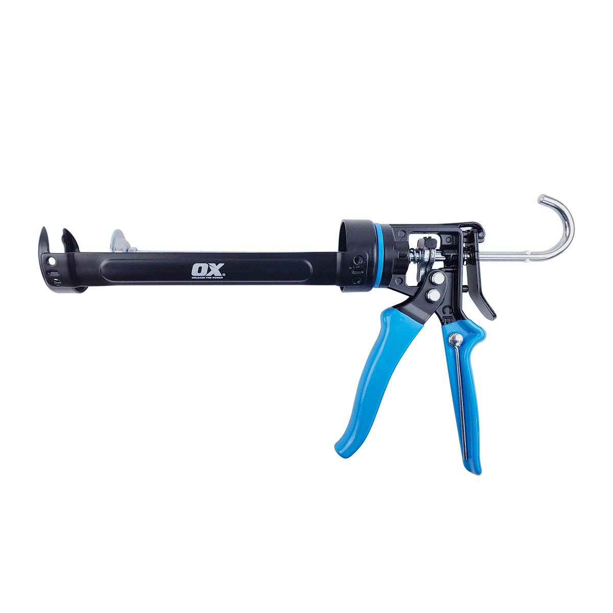 OX Tools Pro OX-P044410 Heavy Duty 10 oz Caulk Gun - 12:1 Thrust Ratio Caulking Dispenser for Sealant & Adhesive - Perfect for Home Repairs, Construction & DIY Projects