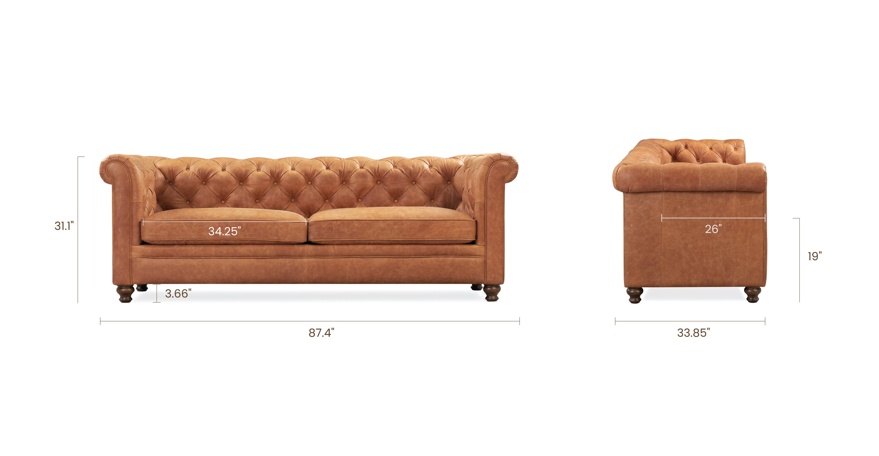 Lyon Sofa - Modern Comfortable Couch for Living Room, Lounge, and Office | Stylish Upholstered Furniture for Home Decor