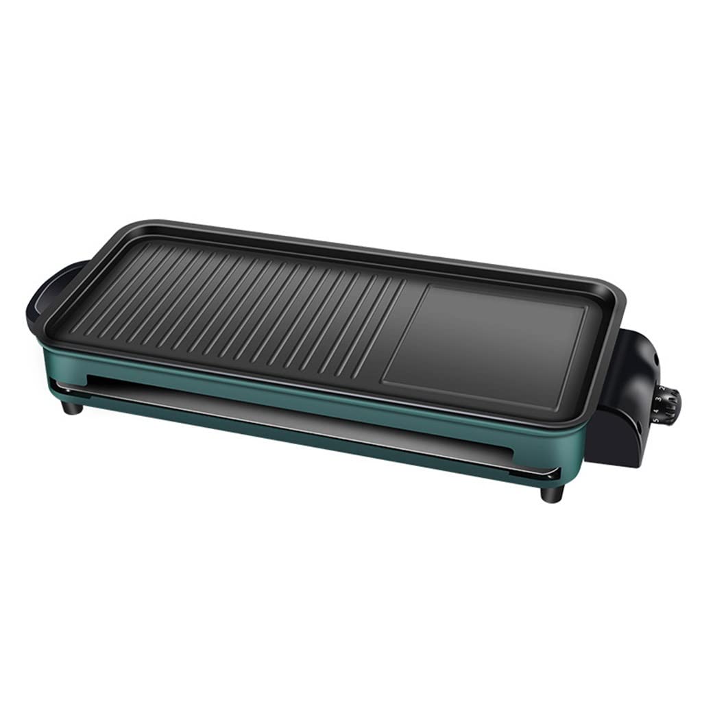 WYBFZTT-188 Indoor Electric Grill - Smokeless Korean BBQ Grill with Non-Stick Aluminum Surface, Perfect for Home Kitchen, Camping & Small Space Cooking