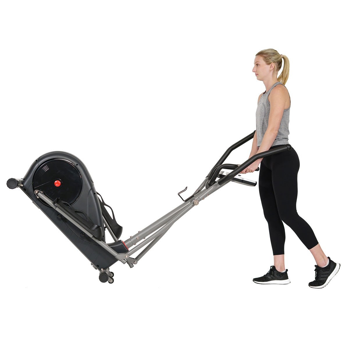 Magnetic Elliptical Trainer Machine - 12 Pre-Programmed Workouts for Home Gym Cardio Exercise | Perfect for Small Spaces & Full-Body Workout