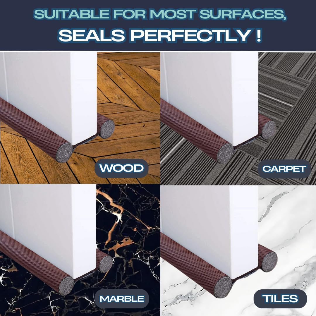 **AUTOTECH 39-Inch PVC Door Bottom Guard Seal - Weatherproof Draft Stopper, Gap Filler, Dust & Insect Barrier - Noise Reduction & Soundproofing for Home, Office & Apartment Doors**