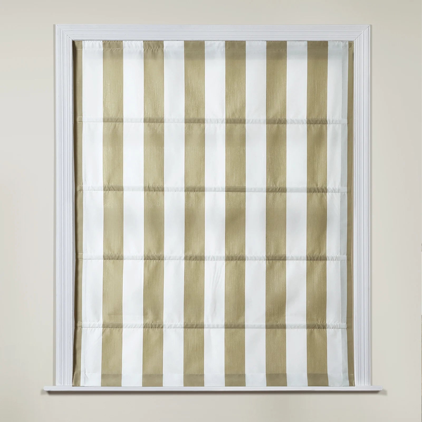 Celia Patterned Cordless Roman Shade Window Treatment - Blackout Fabric for Bedroom & Living Room Privacy & Light Control