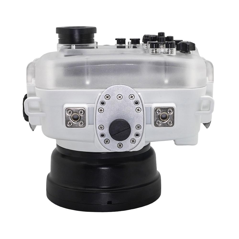 SeaFrogs Underwater Housing for Sony A6xxx Series - Salted Line with 6 Optical Glass Dry Dome Port (White) / GEN 3 - Perfect for Scuba Diving, Snorkeling & Underwater Photography