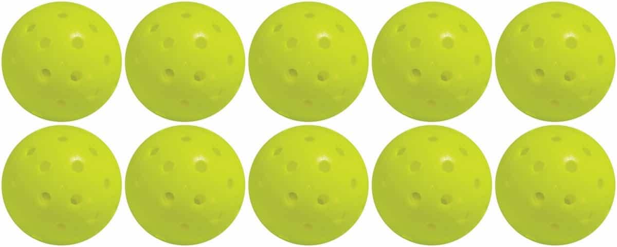 Exel Premium Outdoor Pickleball Balls - Set of 10 | Durable & High-Visibility for Competitive Play & Recreational Games
