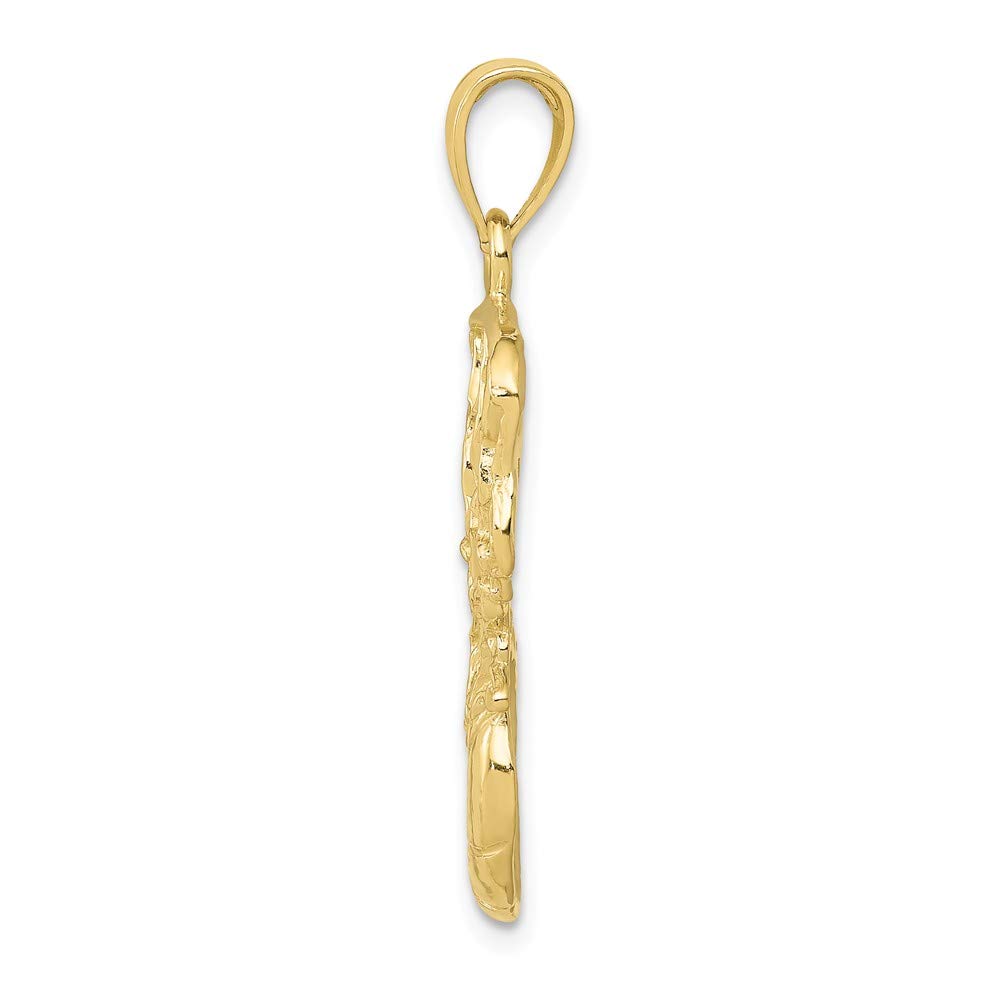 10K Yellow Gold Basketball & Net Pendant Necklace - Elegant Jewelry Gift for Basketball Lovers - Perfect for Games, Graduation & Sports Events