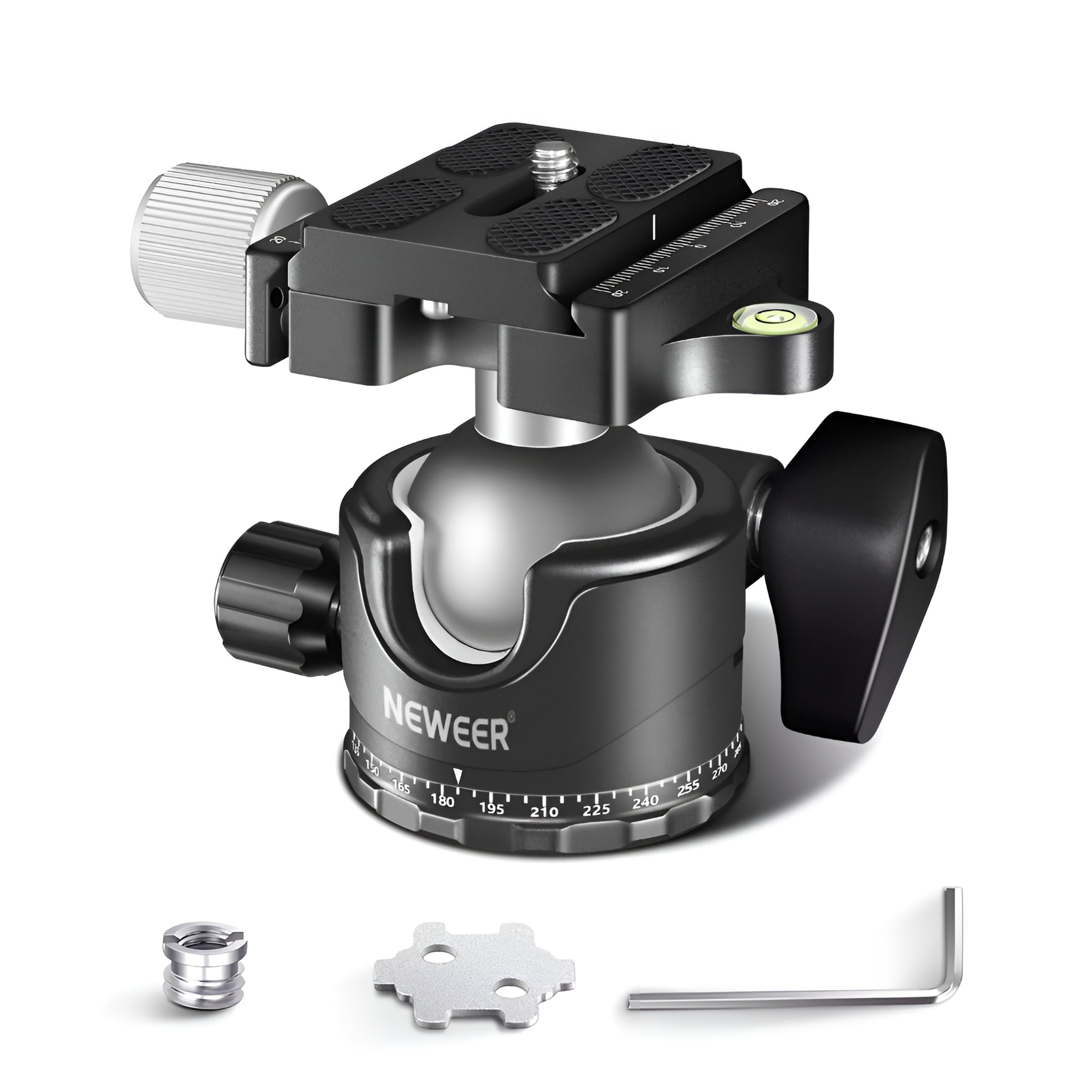 NEEWER GM36 36mm Metal Panorama Low Profile Camera Tripod Ball Head - Compact & Lightweight for DSLR/Mirrorless Cameras - Perfect for Travel, Landscape & Panoramic Photography