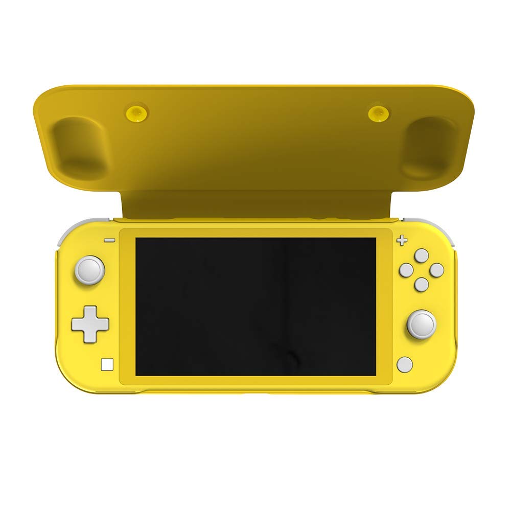Nintendo Switch Lite Flip Cover Case - Protective Shell for Nintendo Switch Lite - Yellow - Portable Gaming Accessory for Travel & On-the-Go Play