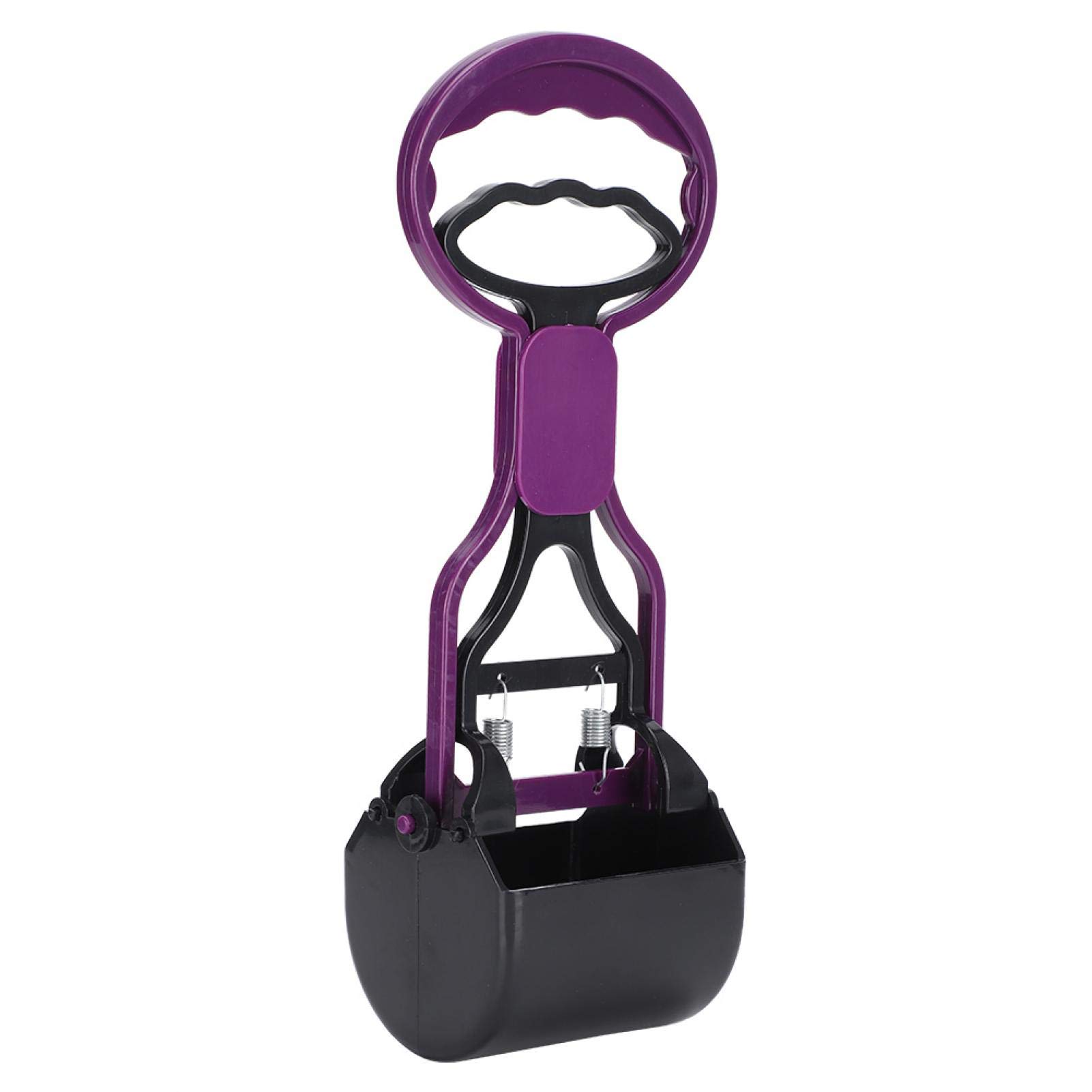 Dog Waste Scooper with Garbage Bags - Pet Pooper Scooper for Dogs & Cats - Durable Animal Waste Cleaning Tool for Grass & Yards - Purple (Perfect for Backyard, Park & Outdoor Cleanup)