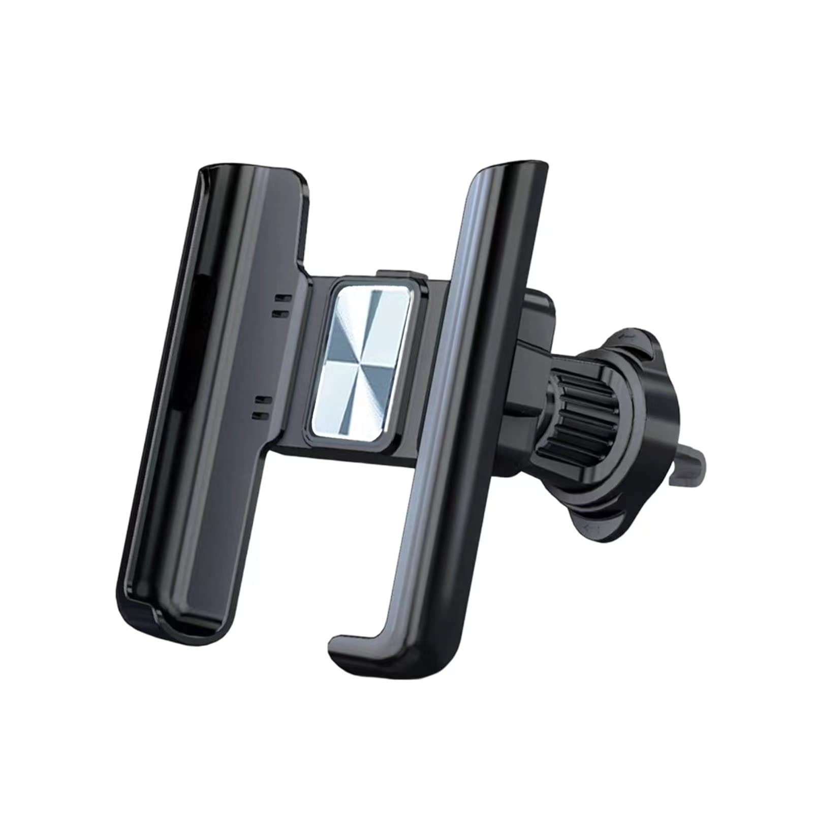 Upgraded Car Vent Phone Holder - Secure Clip, 360° Rotation for All Smartphones - Perfect for Hands-Free Driving (Silver)