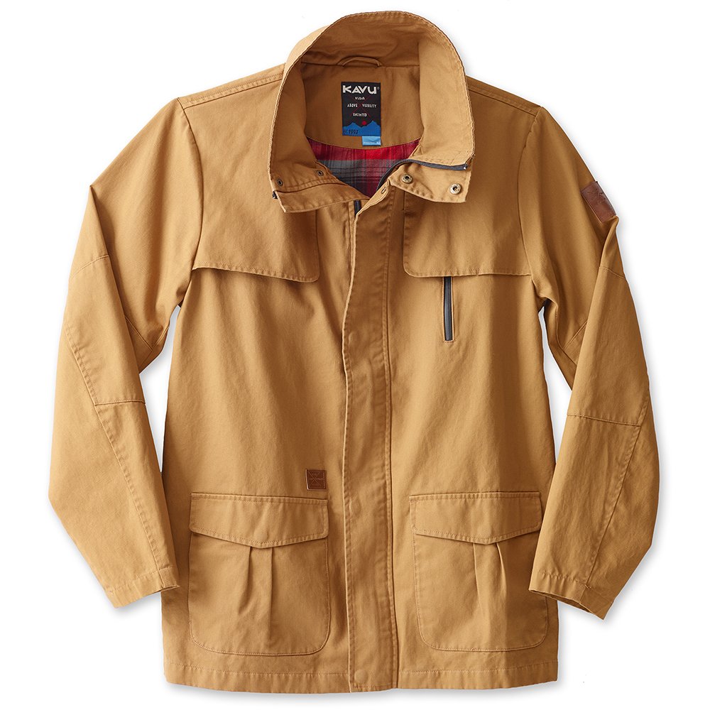 KAVU Helmsman Men's Water-Resistant Jacket - Lightweight Outdoor Windbreaker for Hiking, Camping & Travel