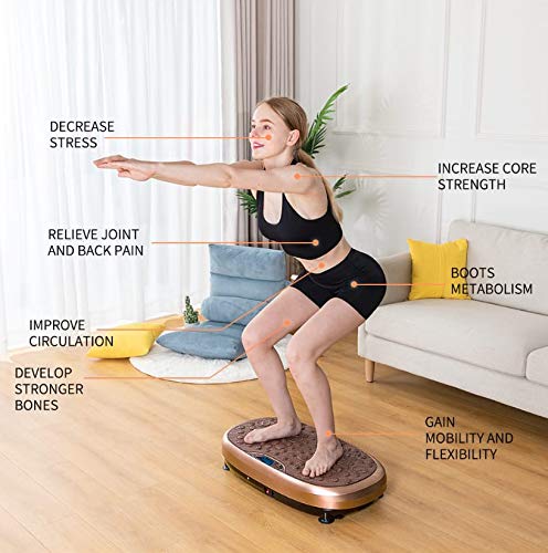 EILISON FitMax 3D XL Vibration Plate Exercise Machine - Whole Body Vibration Platform with Resistance Bands for Weight Loss, Toning & Lymphatic Drainage | Home Gym Equipment for Fitness, Recovery & Wellness Workouts
