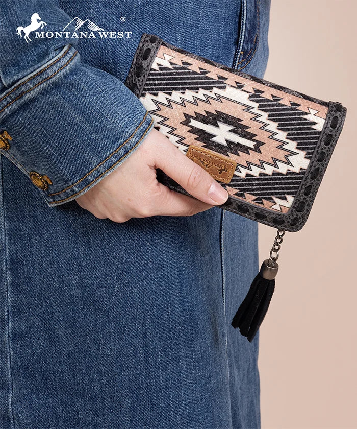 Montana West Aztec Print Concealed Carry Tote Bag Set - Stylish & Functional Handbag for Women, Perfect for Everyday Use, Travel, and Concealed Carry