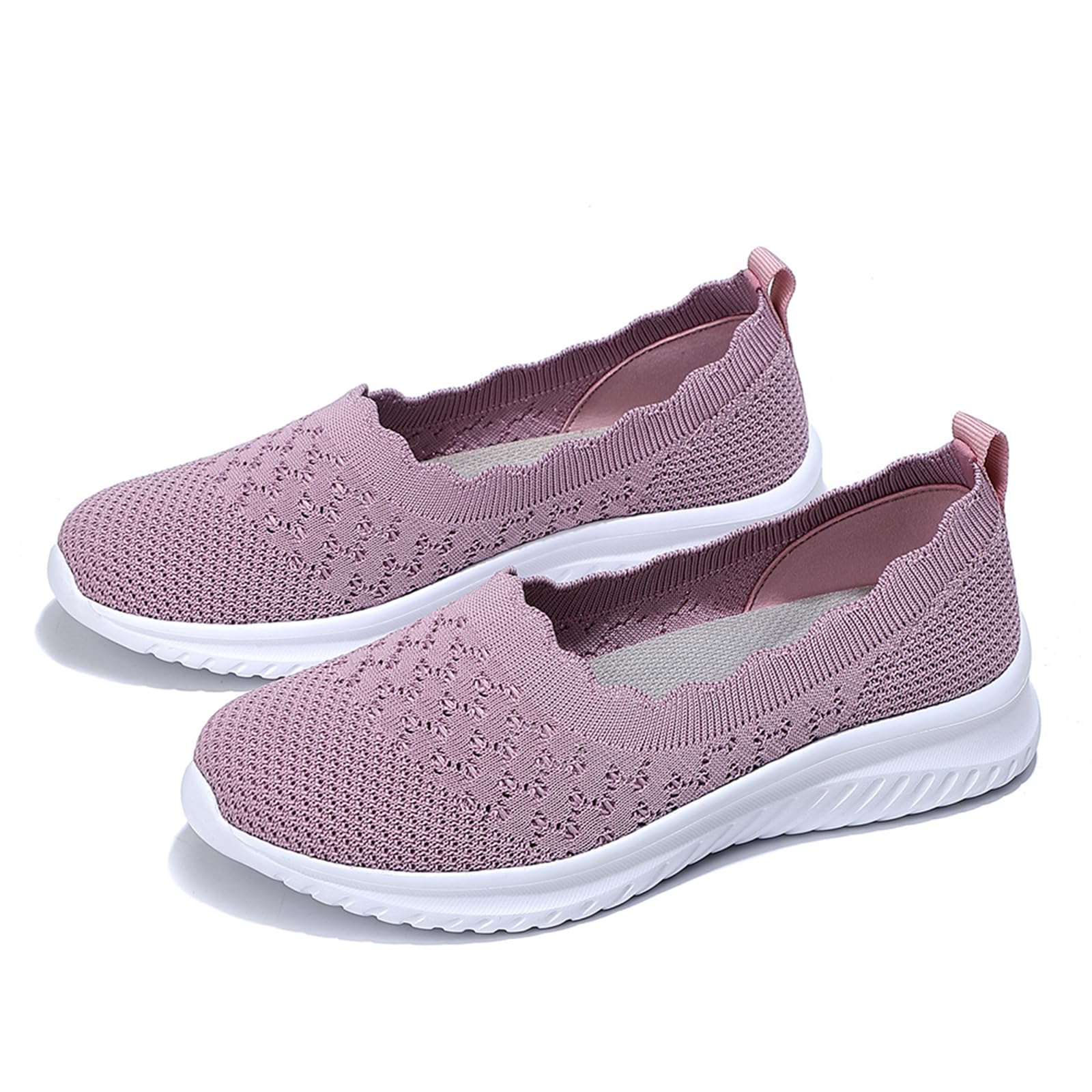 **Women's Breathable Mesh Nursing Flats - Slip On Walking Shoes for Nurses - Lightweight Non-Slip Orthopedic Sneakers for Comfort & Support - Perfect for Hospital Shifts, Long Walks & Everyday Wear**