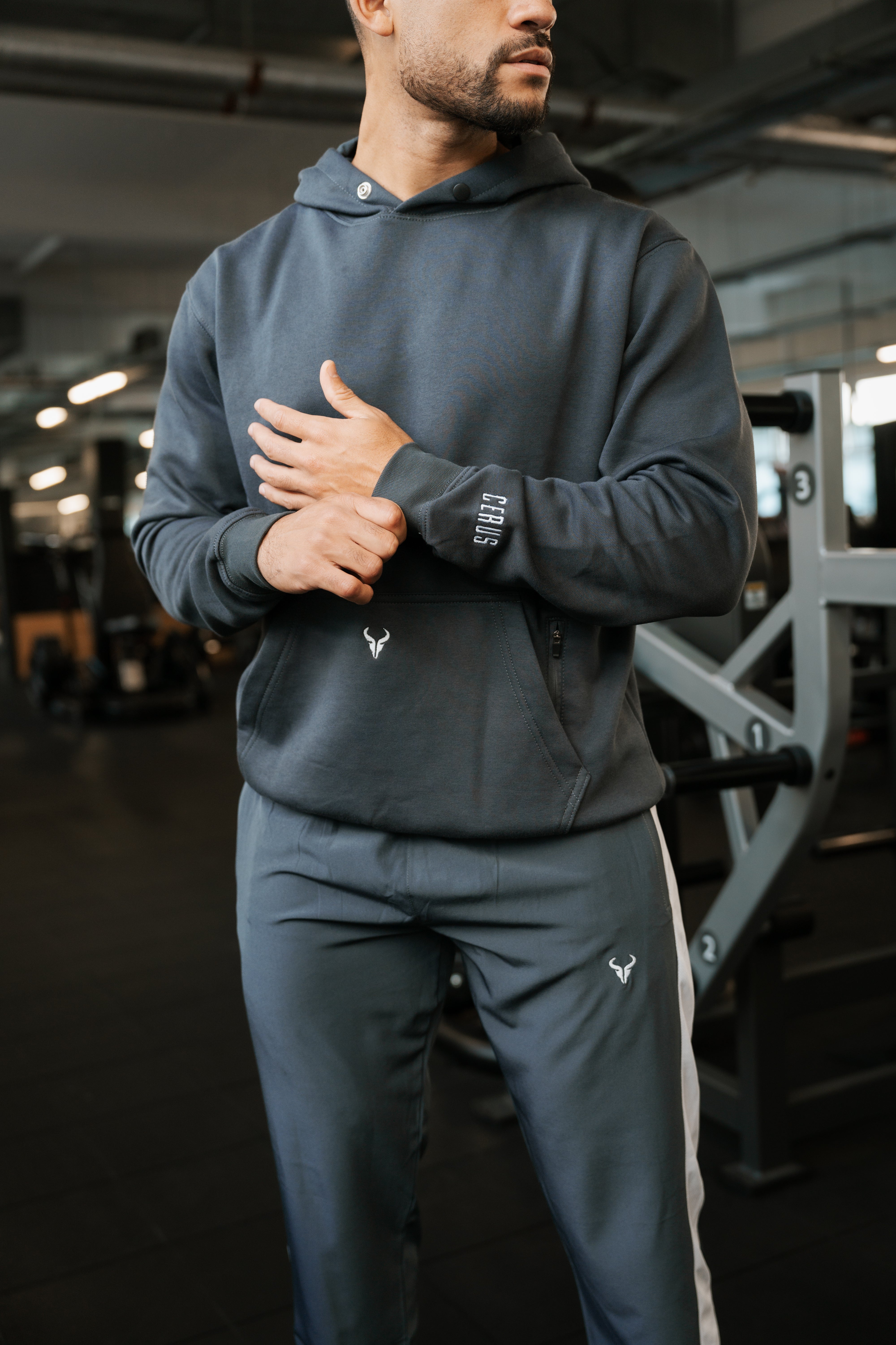 Cerus Grey Hybrid Jogger Pants for Men - Comfortable Athletic Running & Lounge Wear - Perfect for Gym, Workout, Travel & Casual Everyday Use