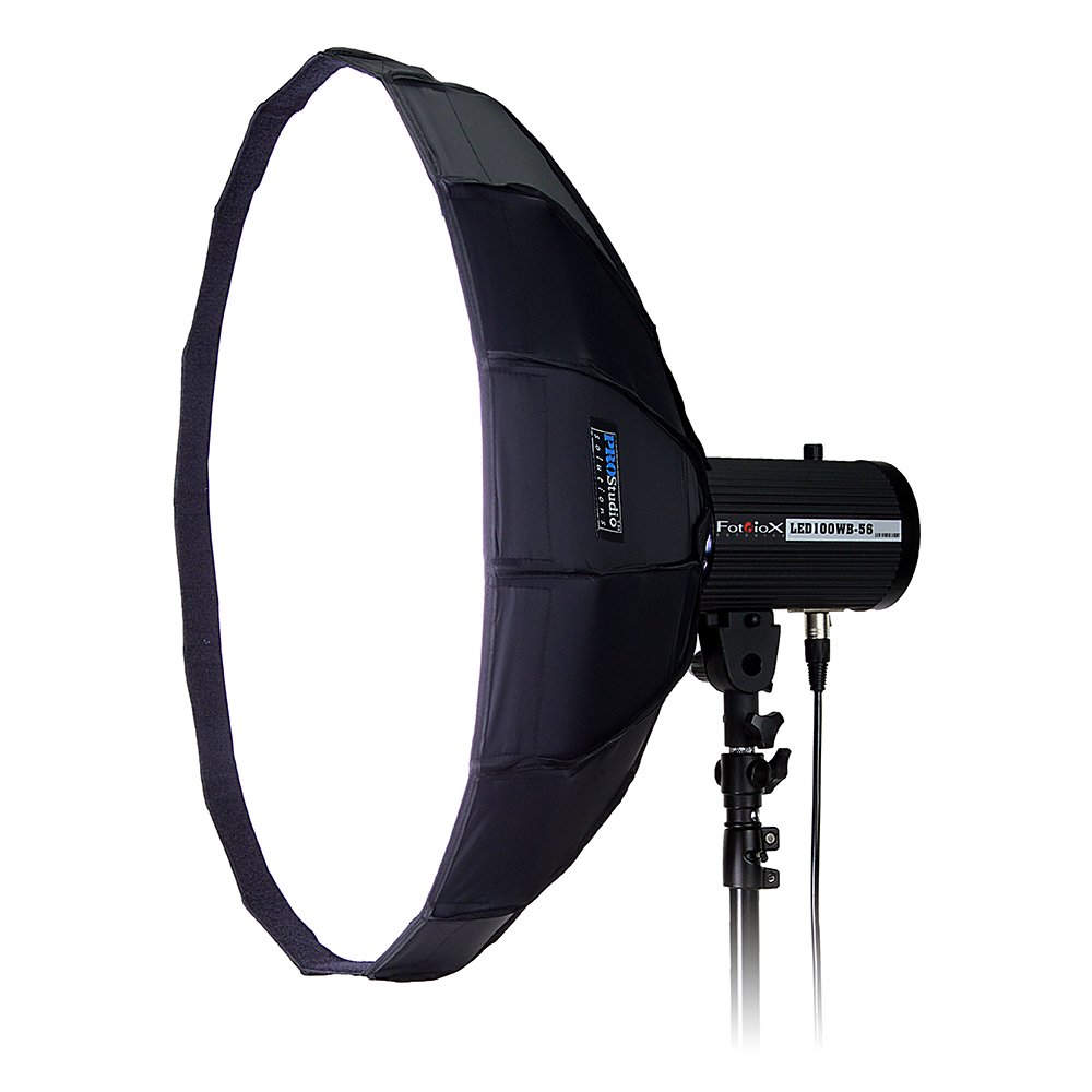 Pro Studio Solutions EZ-Pro 24in (50cm) Beauty Dish & Softbox Combo with MultiblitzP Speedring - Collapsible Soft Beauty Dish for Strobe, Flash & Monolights - Perfect for Portrait, Fashion & Beauty Photography