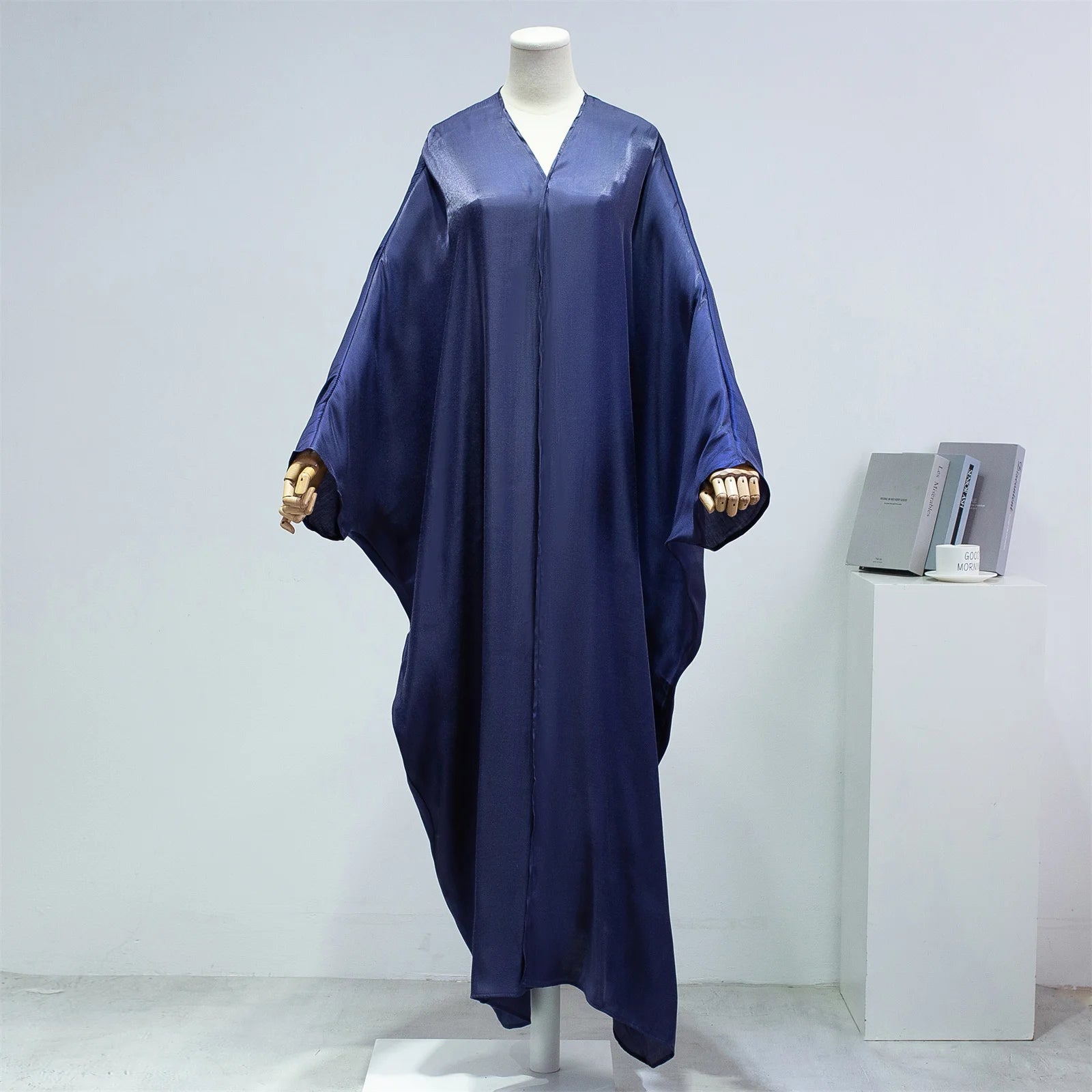Elegant Smocked Sleeve Casual Prayer Abaya Dress - Modest Islamic Clothing for Women - Perfect for Prayer, Mosque, and Special Occasions