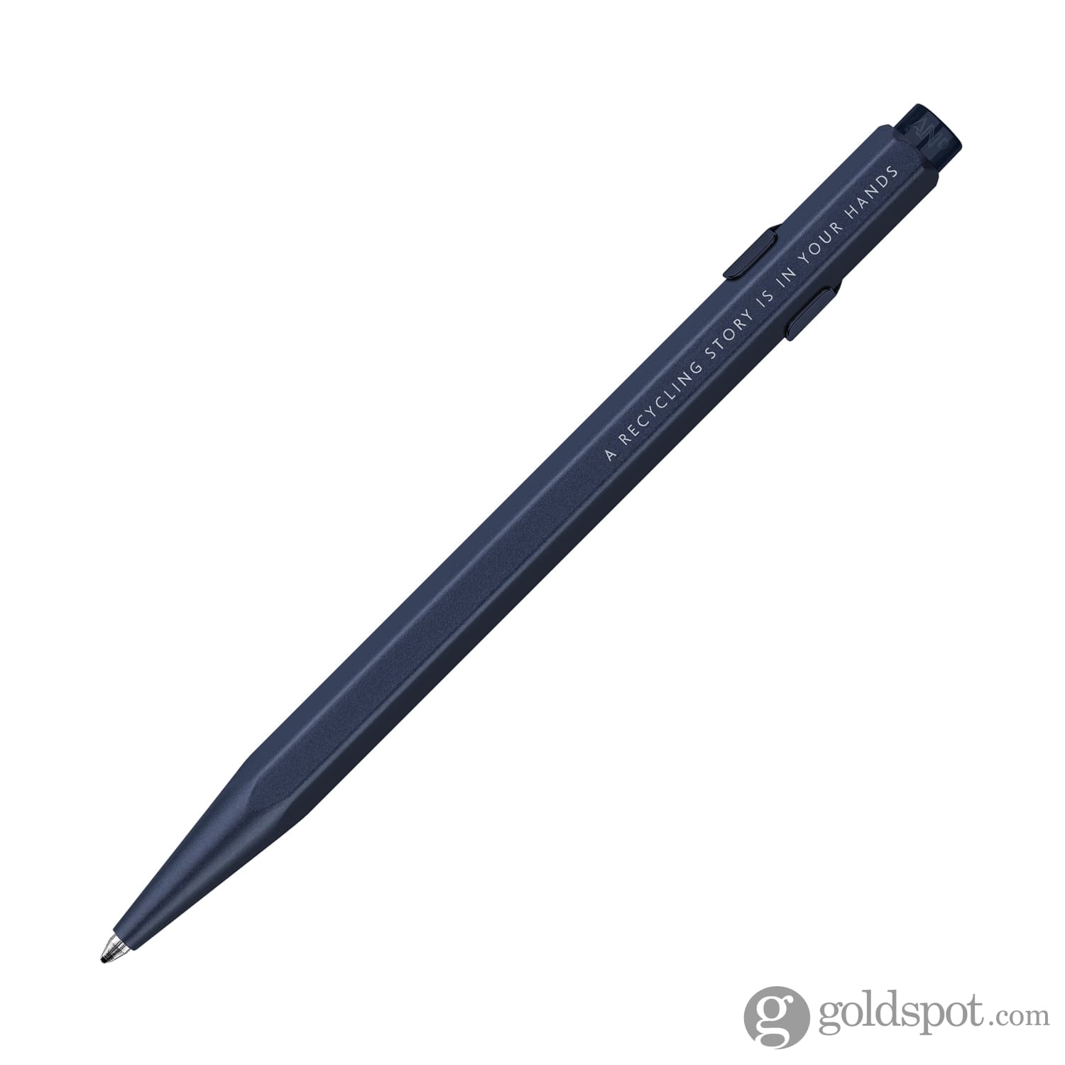 Caran d'Ache 849 Nespresso Ballpoint Pen - Premium Metallic Blue Ink Pen for Writing & Collecting - Perfect for Office, Gifts & Luxury Pen Enthusiasts