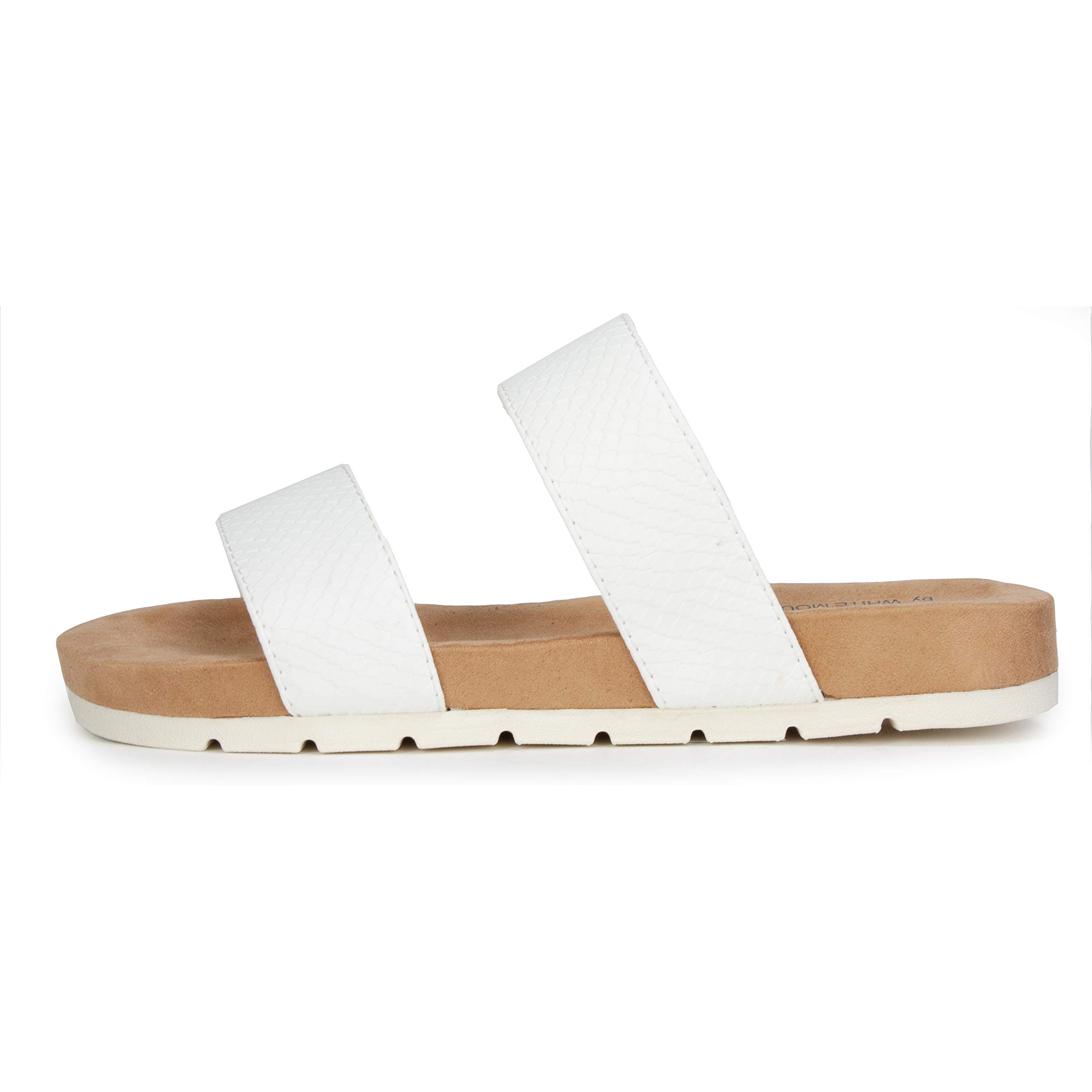 White Mountain Women's Tahlie Slide Sandals - Comfortable Summer Casual Wear