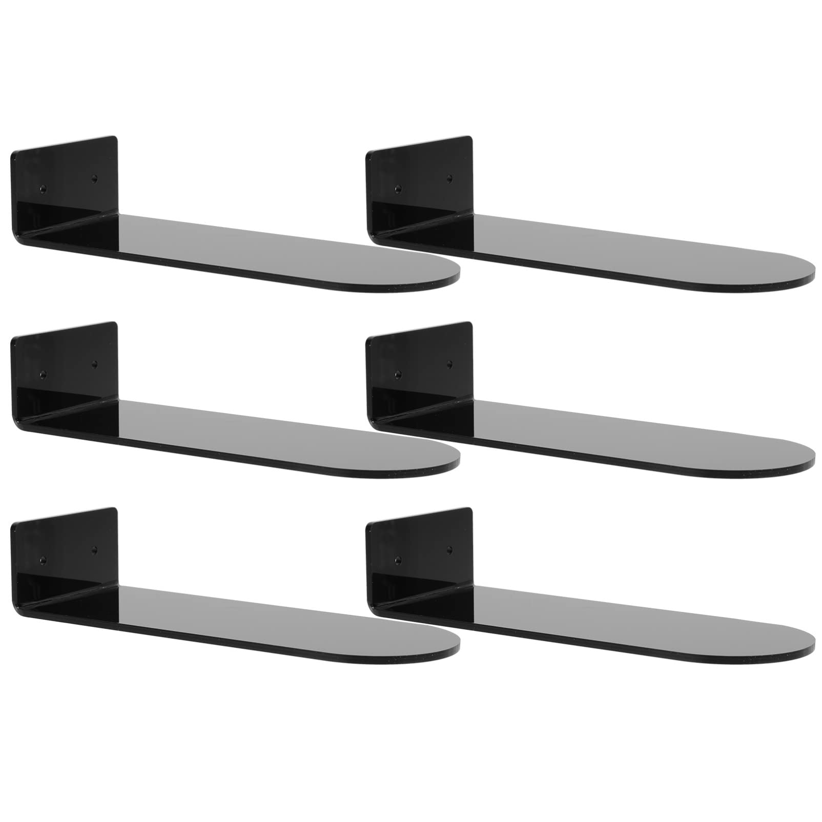 1 Set Acrylic Floating Shoe Rack - Wall Mounted Suspended Shoe Display Stand for Basketball & Sports Shoes - Space Saving Shoe Storage Organizer for Closet, Bedroom, or Entryway