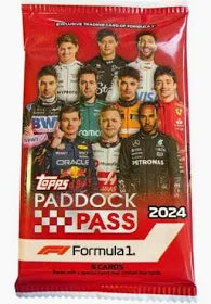 2024 Topps Paddock Pass Formula 1 Trading Card Pack - Collectible F1 Racing Cards for Fans & Enthusiasts - Perfect for Display, Trading, and Memorabilia Collections