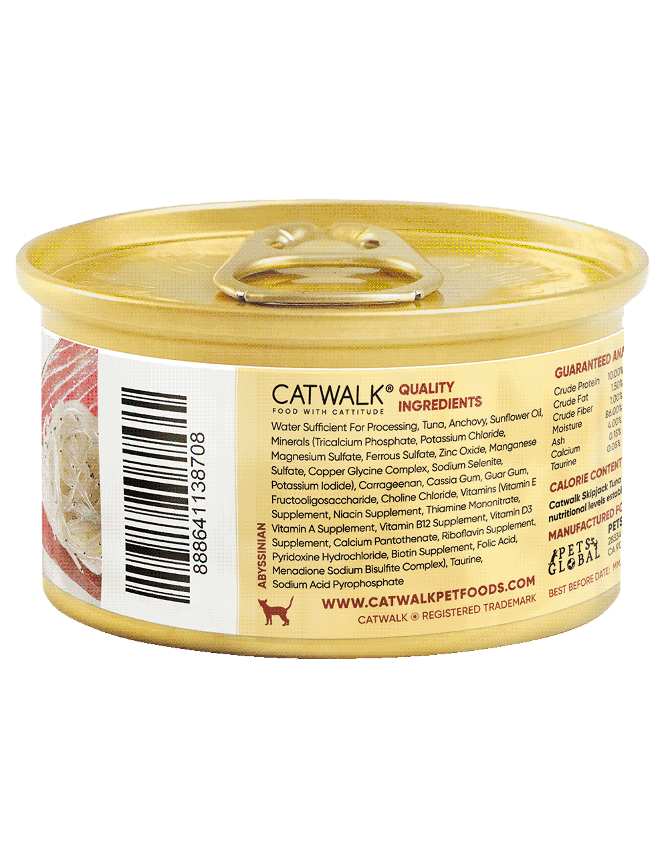 Premium Skipjack Tuna & Small Anchovies in Aspic Jelly - Grain-Free Cat Wet Food (80g) - High Protein Meal for Adult & Senior Cats - Perfect for Picky Eaters & Special Occasions