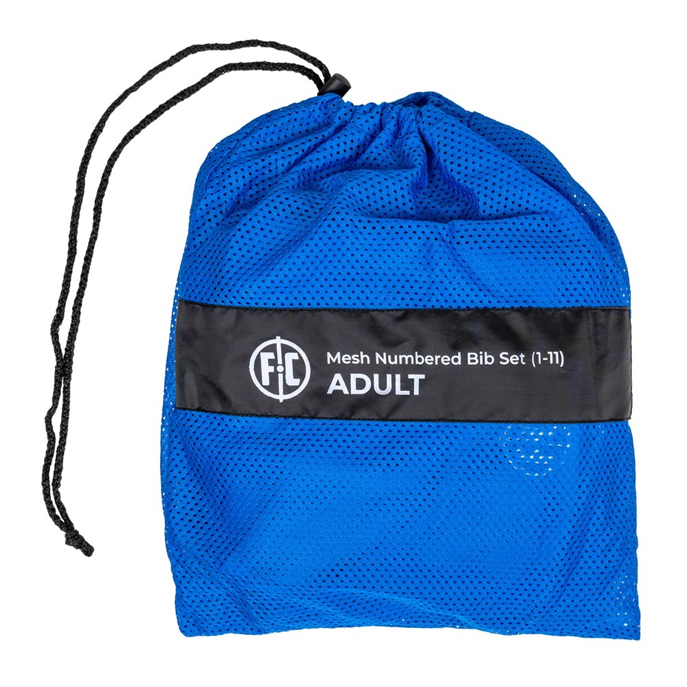 FC Mesh Numbered Training Bib Set for Adults - Royal Blue - Perfect for Soccer Practice, Team Sports & Gym Workouts