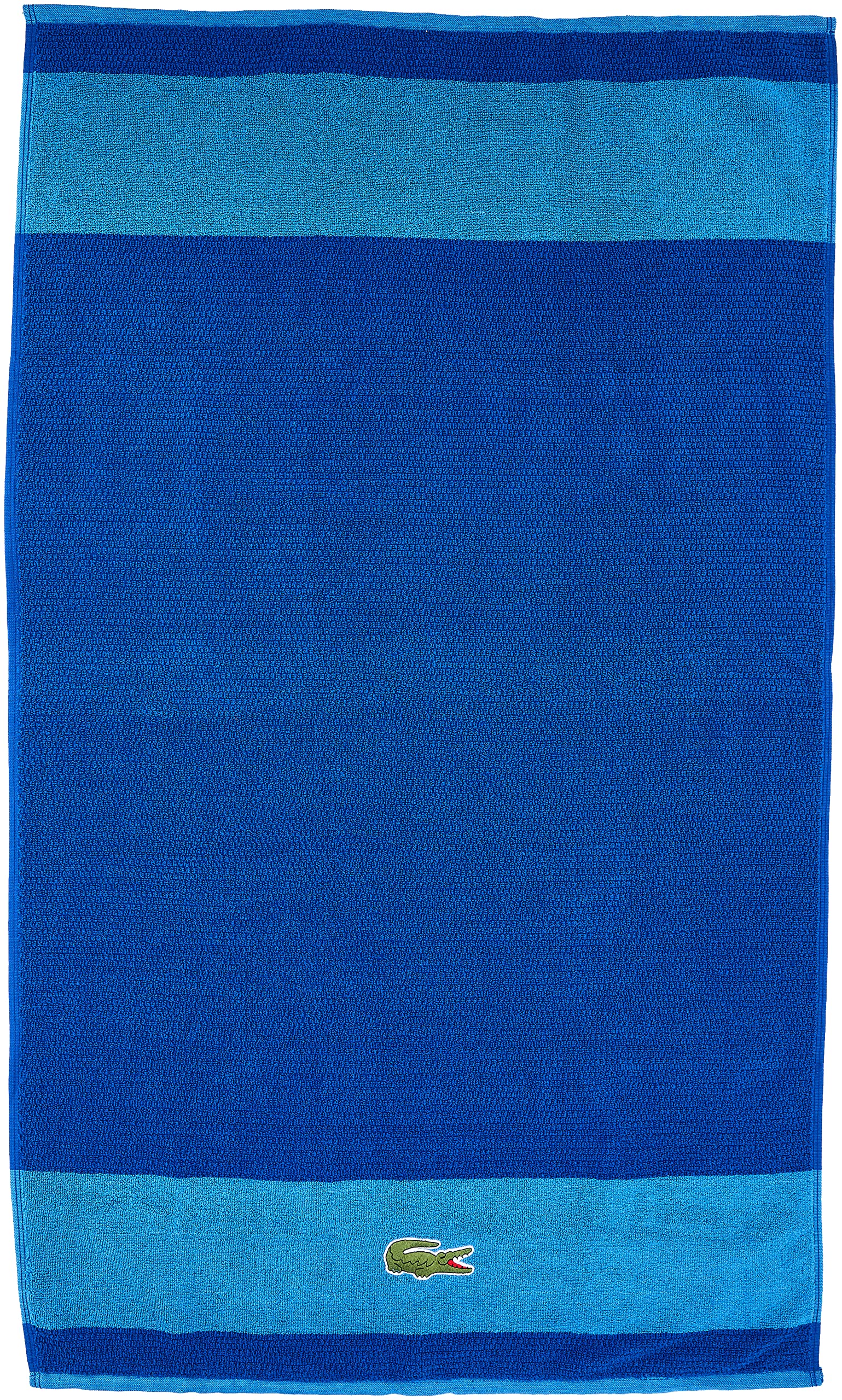 Lacoste Match Cotton Striped Bath Towel - Soft & Absorbent for Spa, Pool, Beach & Gym - Luxury Bath & Shower Towel Set