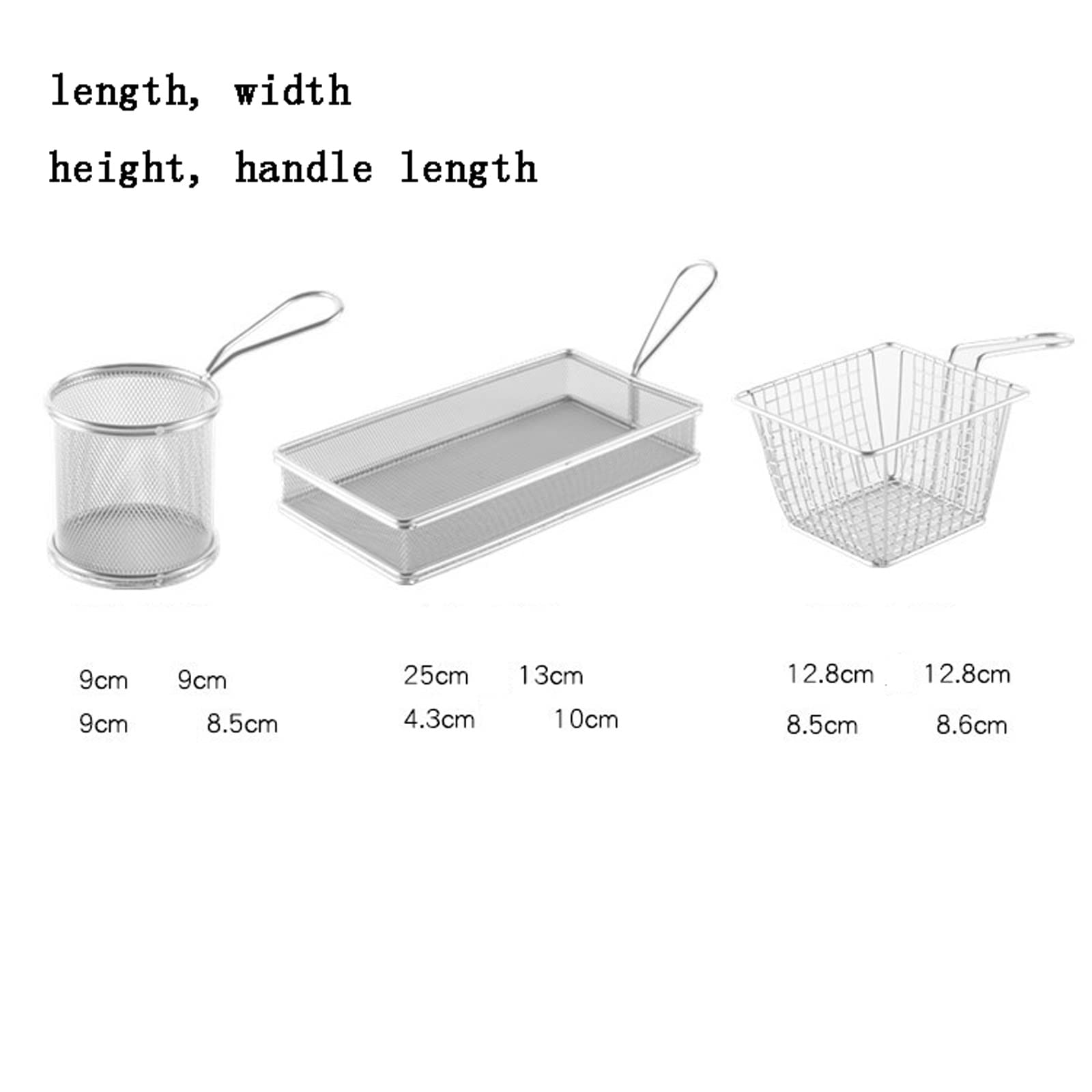 Stainless Steel French Fry Basket - Durable Deep Fryer Basket for French Fries, Onion Rings & Snacks - Restaurant & Home Kitchen Cooking Tool (Color Options) - Perfect for Fast Food, Parties & Family Gatherings