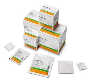 Biostep 66800124 Collagen Matrix Wound Dressing - Box of 10 Sterile Dressings for Chronic Wounds, Ulcers & Post-Surgical Care | Medical Grade Wound Care Solution