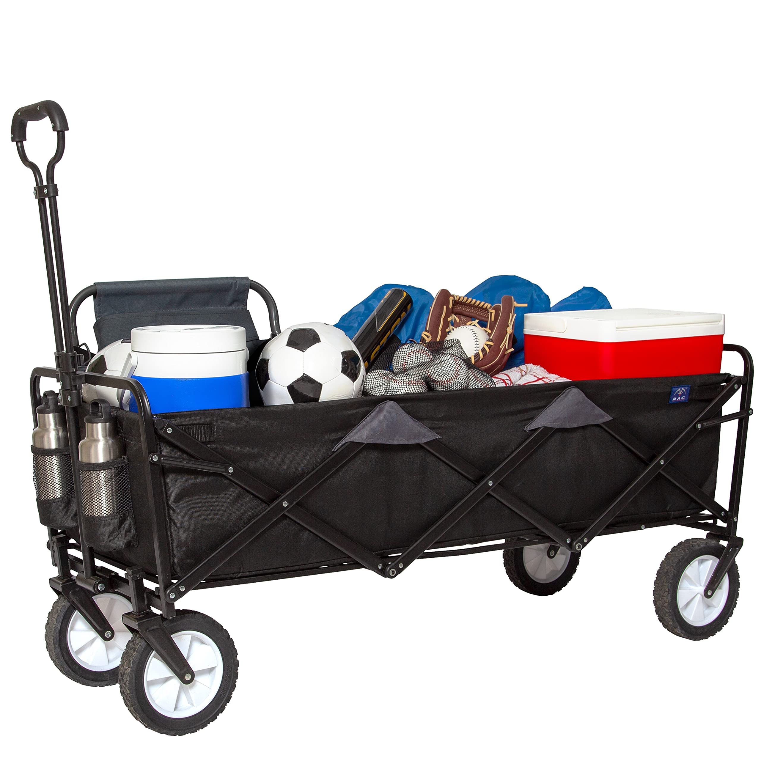 MacSports WTCX-100 Extended Wagon Bag & Storage - Large Black Utility Cart Cover for Camping, Beach, Picnics & Outdoor Adventures