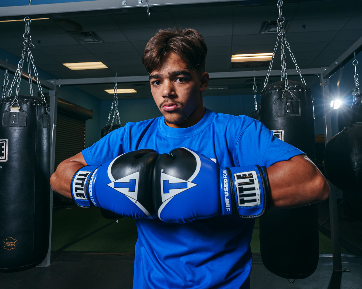 TITLE Boxing Infused Foam Training Gloves 2.0 - Premium Boxing Gear for MMA, Kickboxing & Fitness Workouts - Perfect for Sparring, Bag Work & Training Sessions