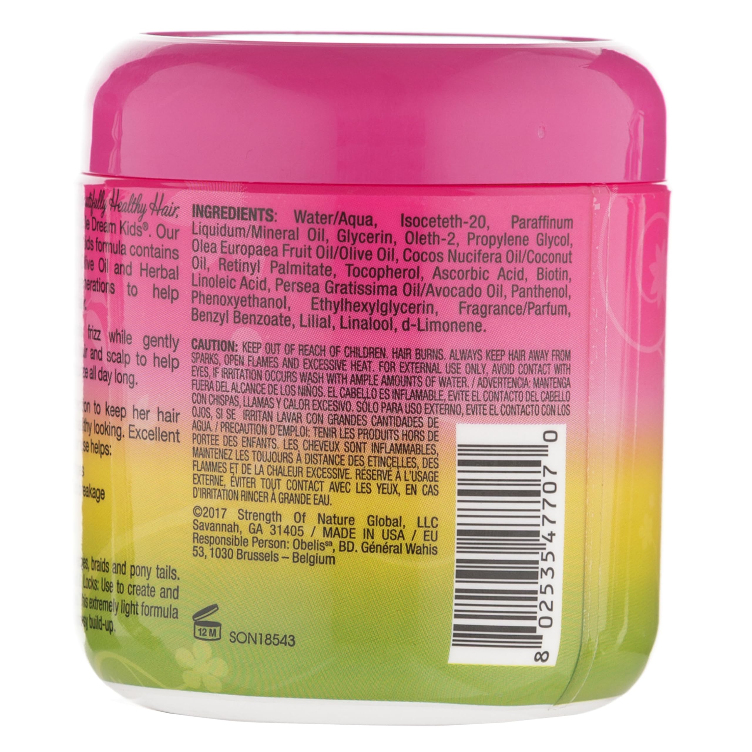 African Pride Dream Kids Olive Miracle Smooth Edge Hair Gel - Pack of 12 | Edge Control for Kids with Natural Hair | Perfect for School, Parties & Daily Styling